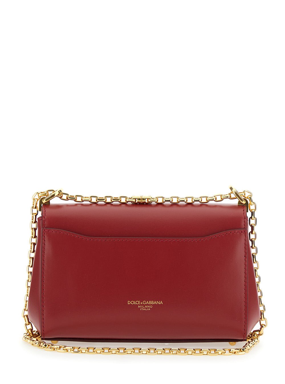 Dolce & Gabbana Women 'Marlene' Red Shoulder Bag With Twist Lock In Leather Woman - EZE Fashion®