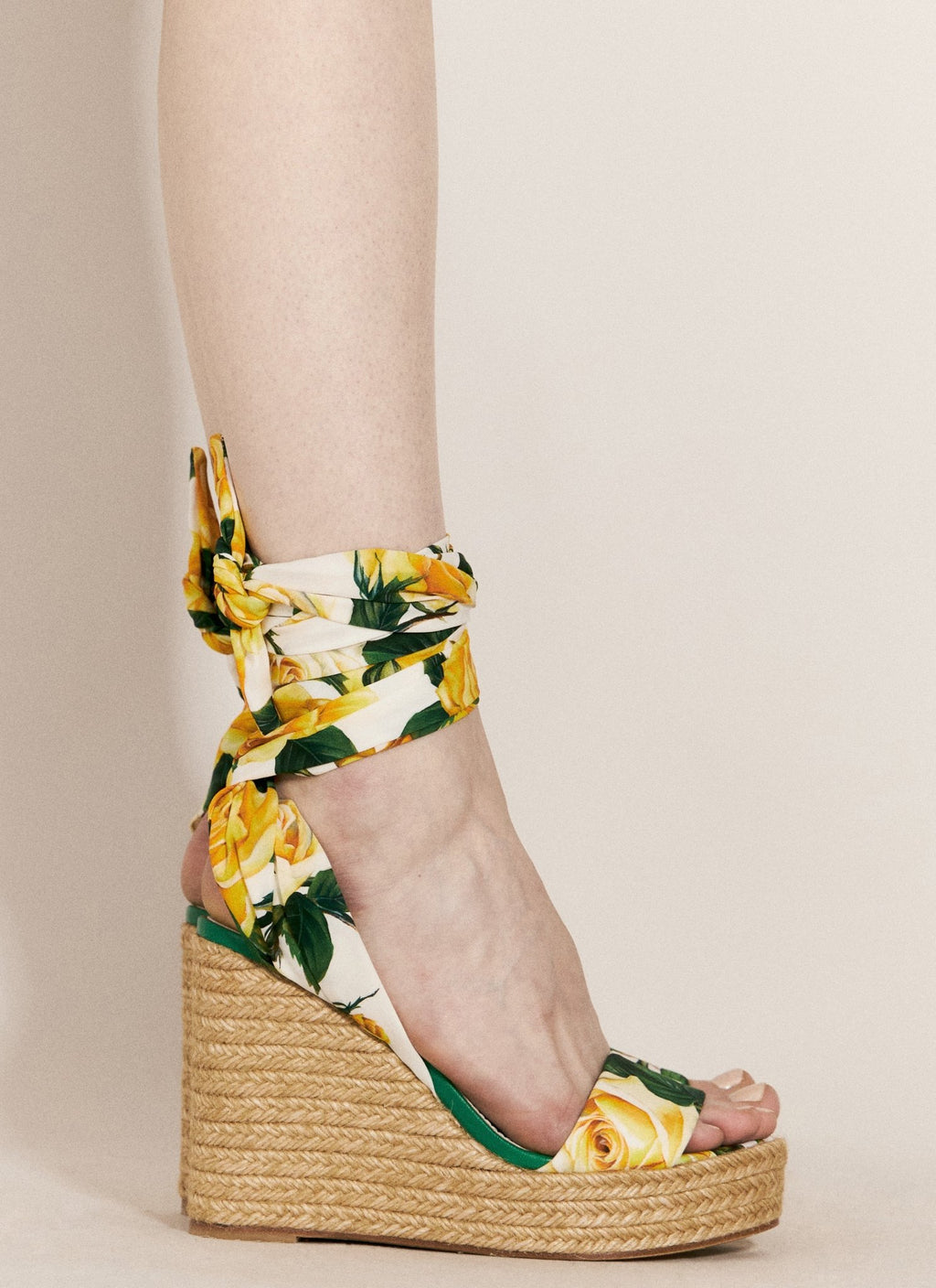 Dolce & Gabbana Women Printed Charmeuse Wedges - EZE Fashion®