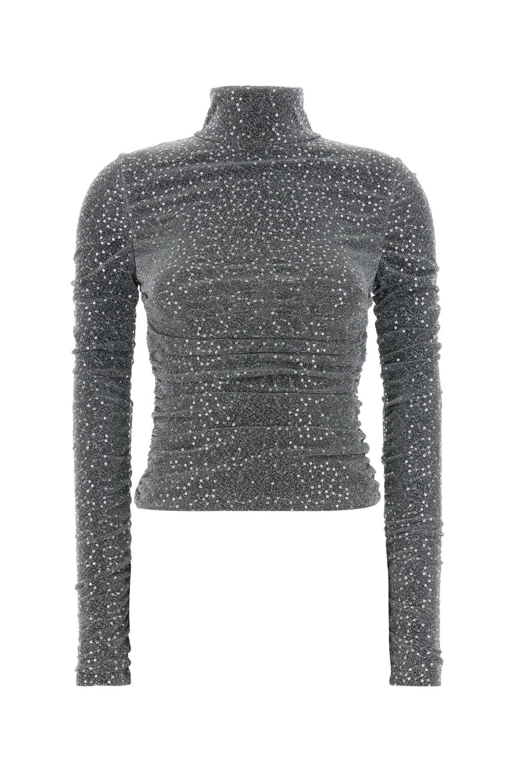 Dolce & Gabbana Women Silver Jersey Top - EZE Fashion®