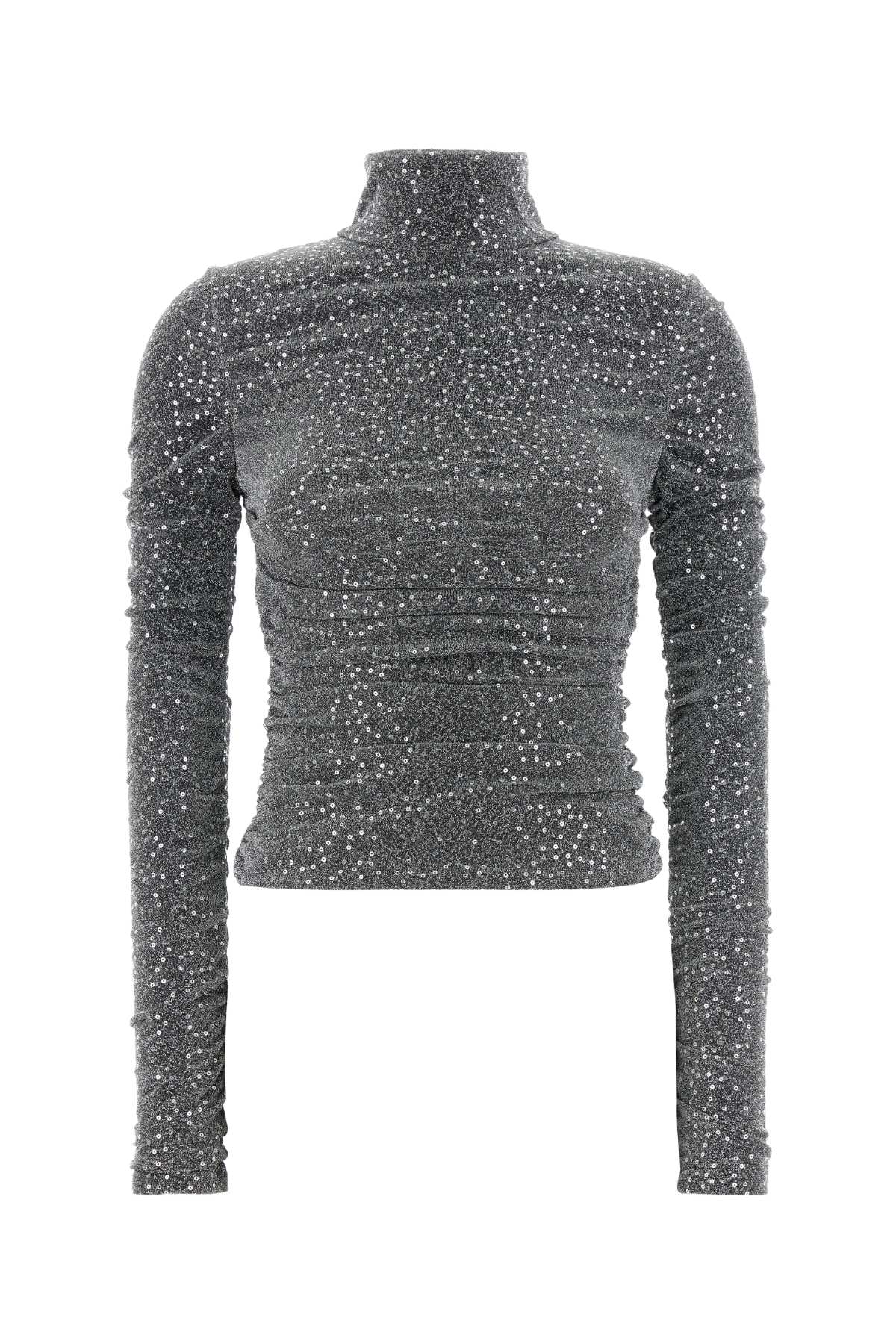 Dolce & Gabbana Women Silver Jersey Top - EZE Fashion®
