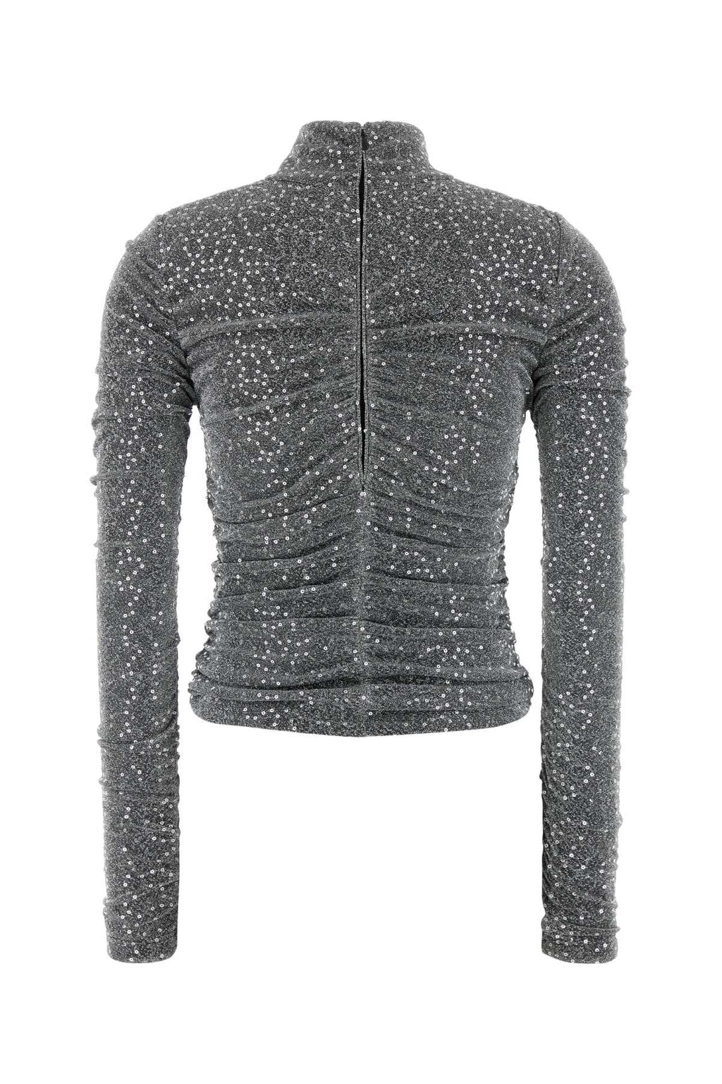 Dolce & Gabbana Women Silver Jersey Top - EZE Fashion®