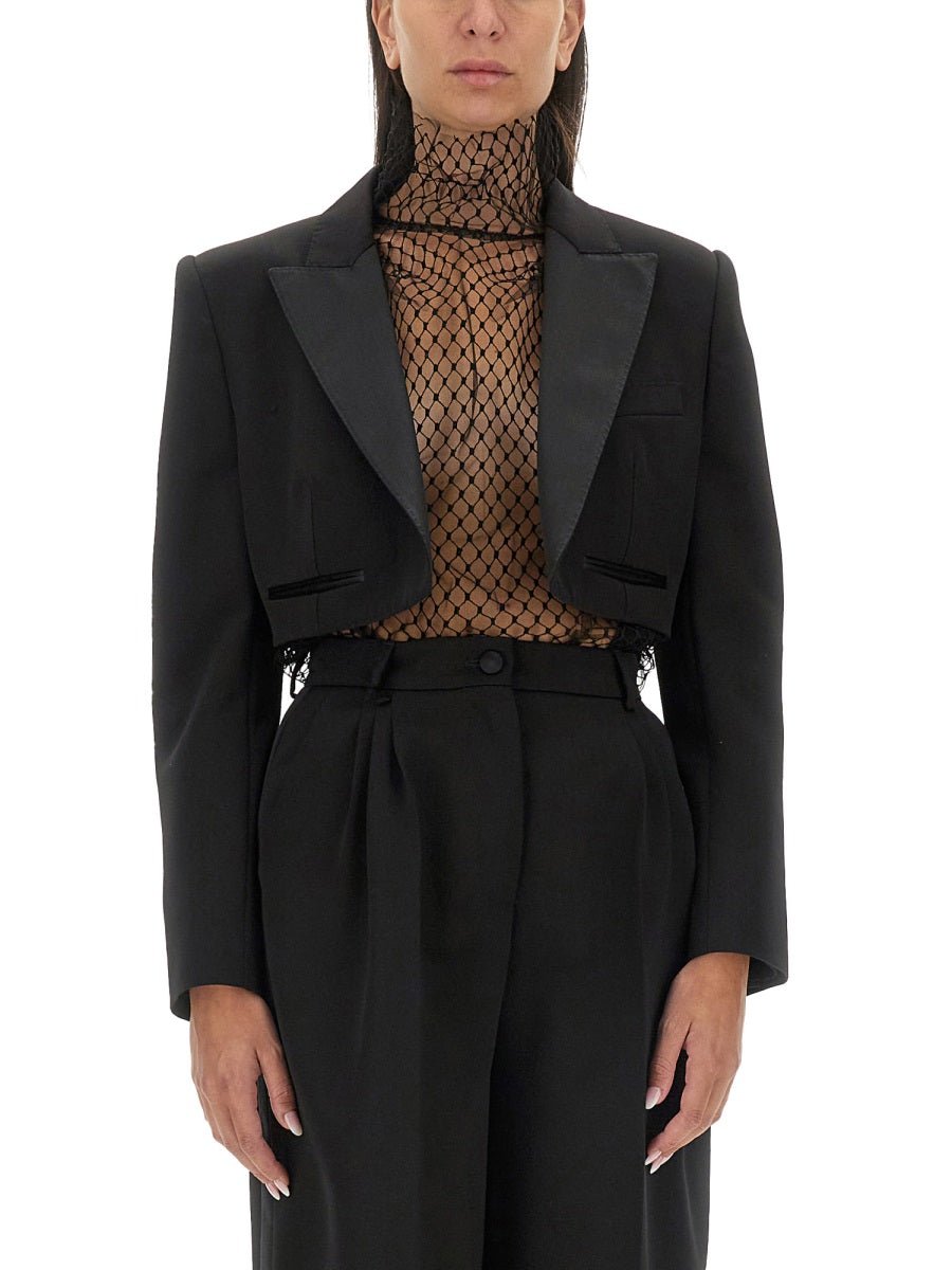 Dolce & Gabbana Women Spencer Wool Gabardine Tuxedo - EZE Fashion®