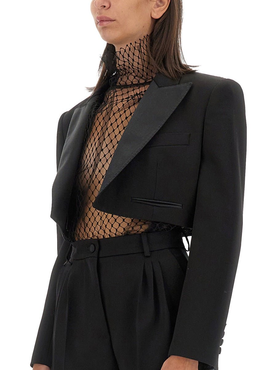 Dolce & Gabbana Women Spencer Wool Gabardine Tuxedo - EZE Fashion®