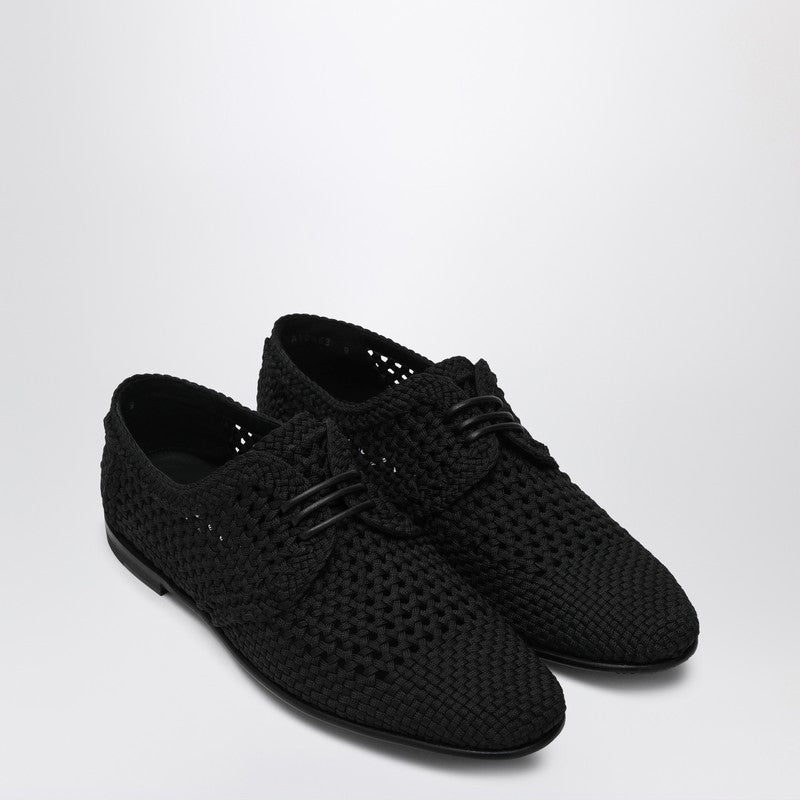 Dolce&Gabbana Black Woven Fabric Derby Men - EZE Fashion®