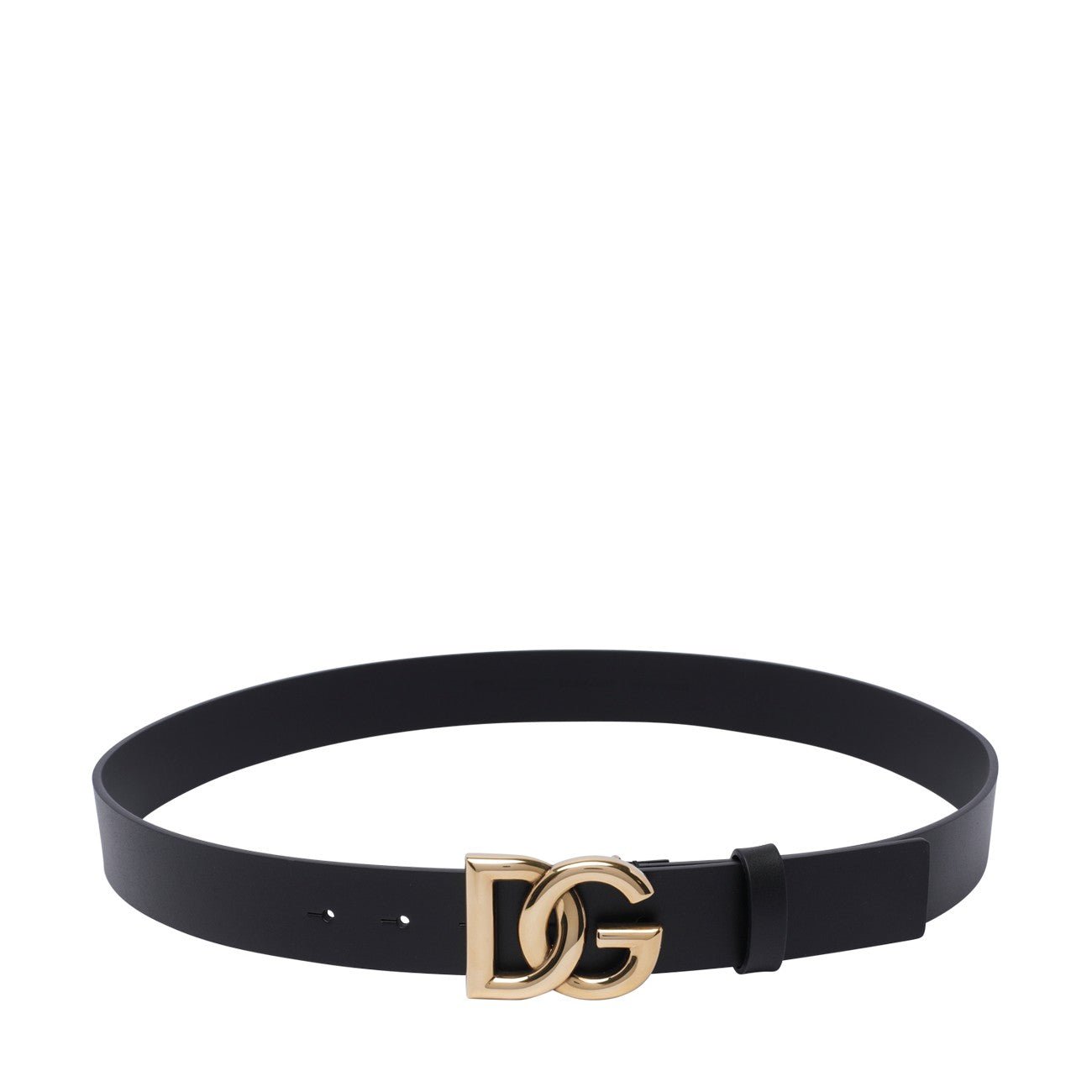 Dolce&Gabbana Men Lux Leather Belt With Crossed Dg Logo Buckle - EZE Fashion®