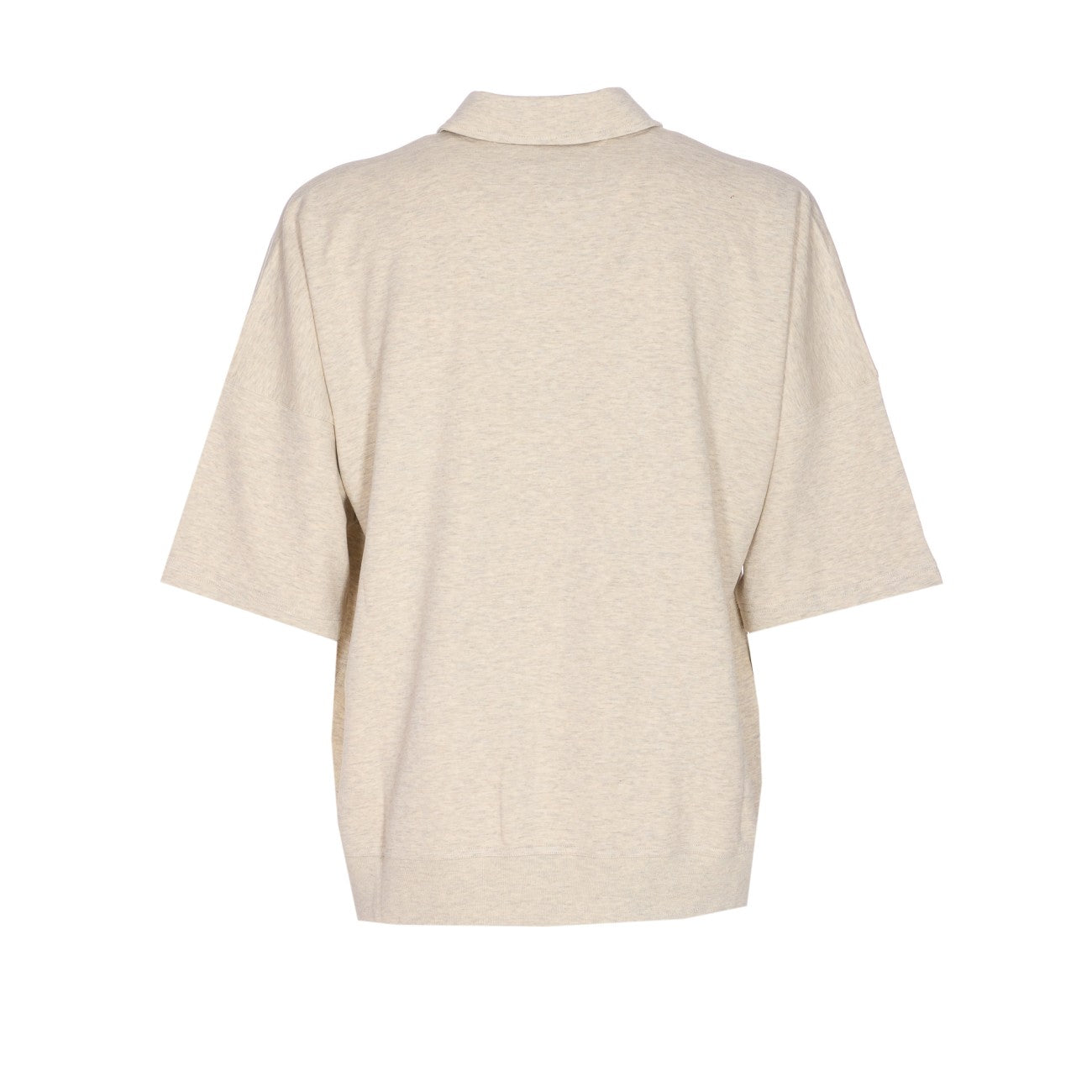 Bottega Veneta Men Doubled Melange Cotton Polo