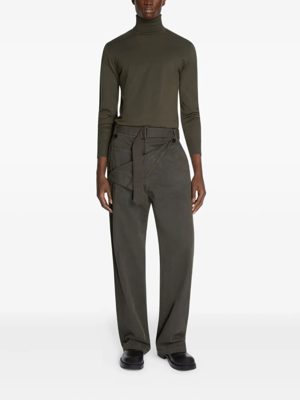 Dries Van Noten Men Munas Wool Turtleneck Sweater - EZE Fashion®