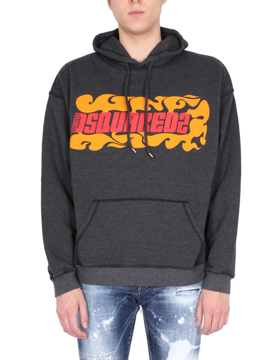 Dsquared Men Logo Printed Sweatshirt - EZE Fashion®