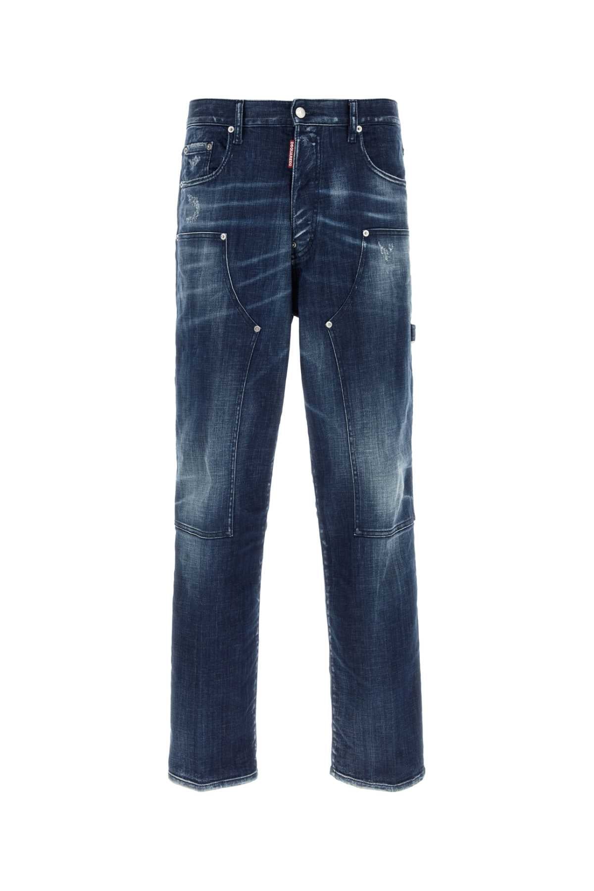 Dsquared Men Stretch Denim Loose Carpenter Jeans - EZE Fashion®