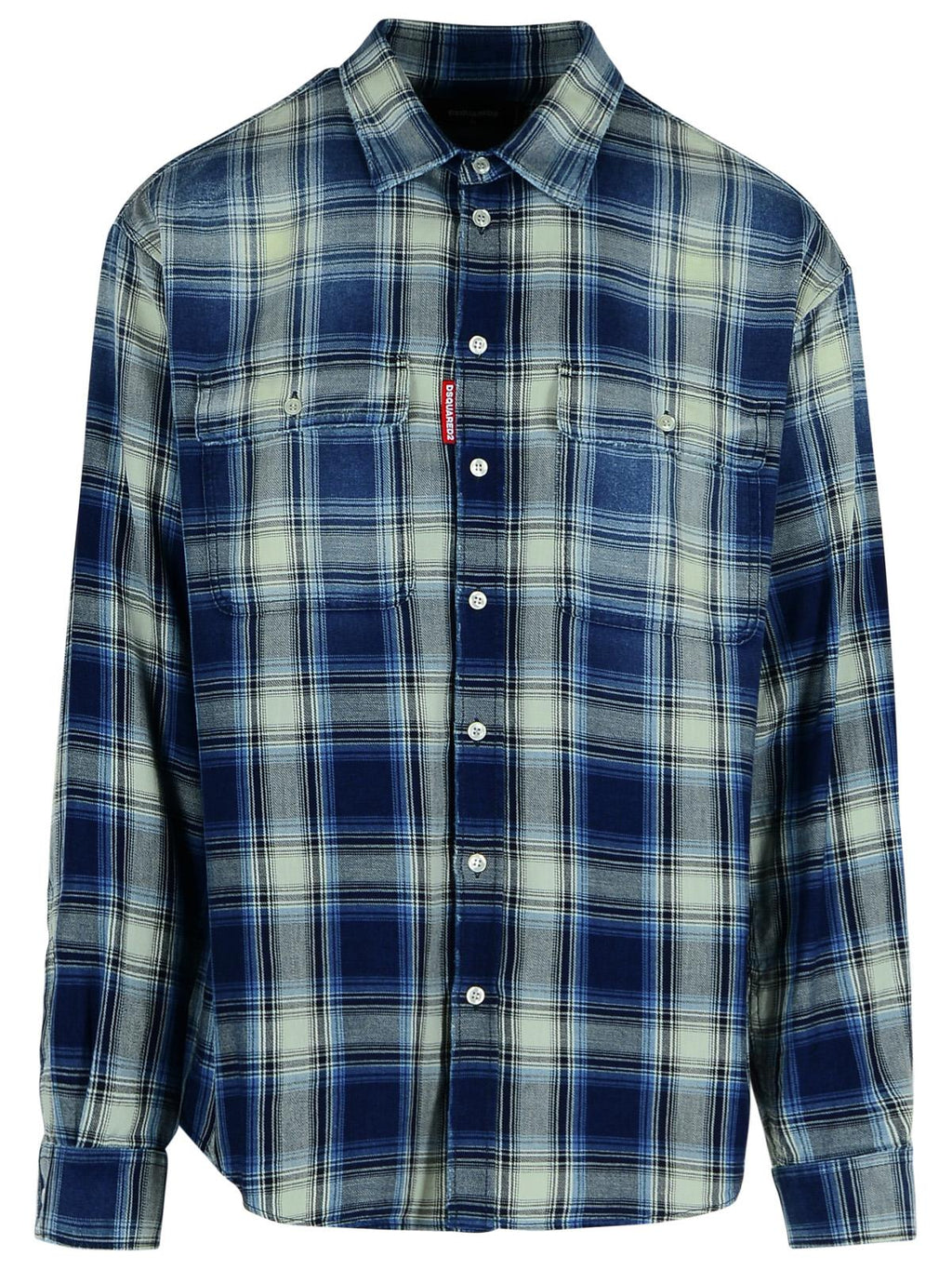 Dsquared2 Blue Cotton Shirt Men - EZE Fashion®