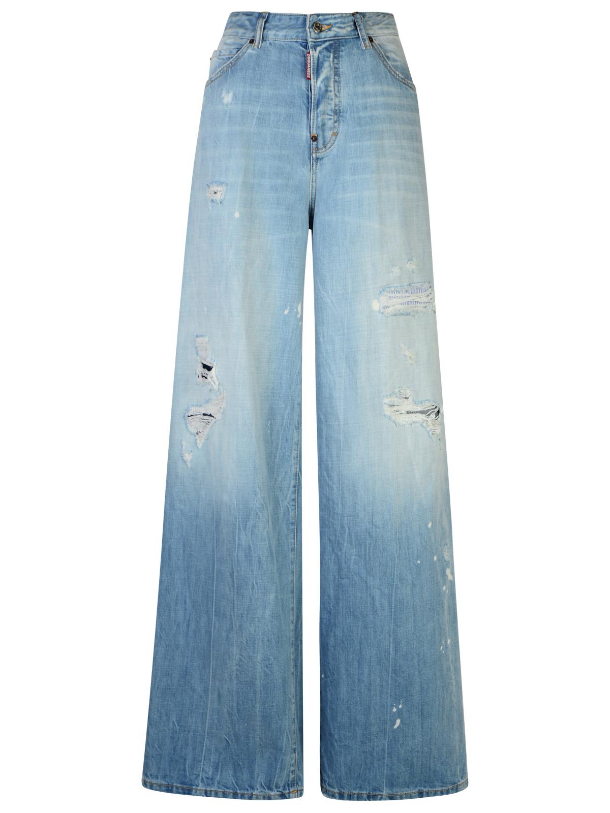 Dsquared2 'Traveller' Light Blue Cotton Jeans Women - EZE Fashion®