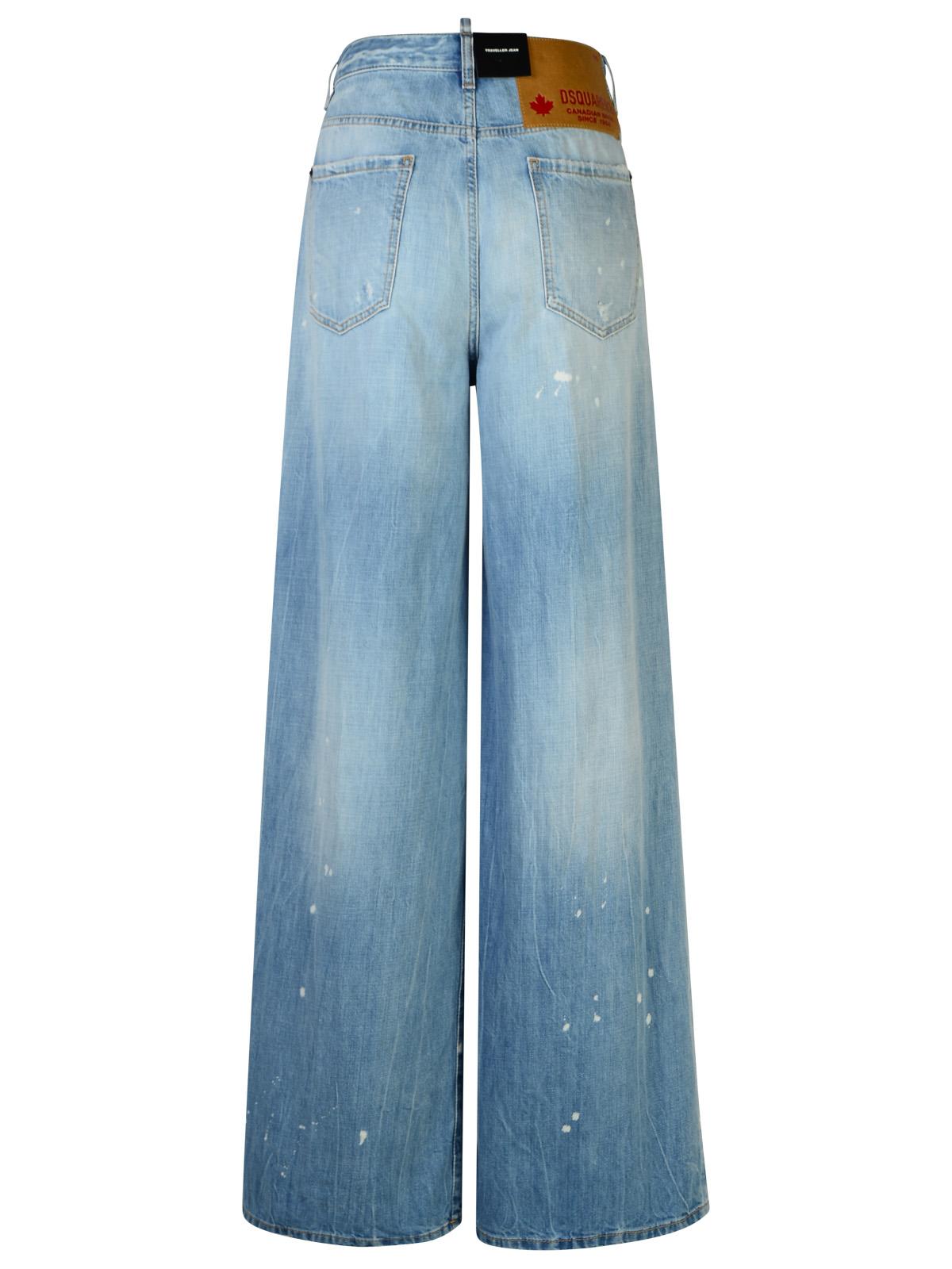 Dsquared2 'Traveller' Light Blue Cotton Jeans Women - EZE Fashion®