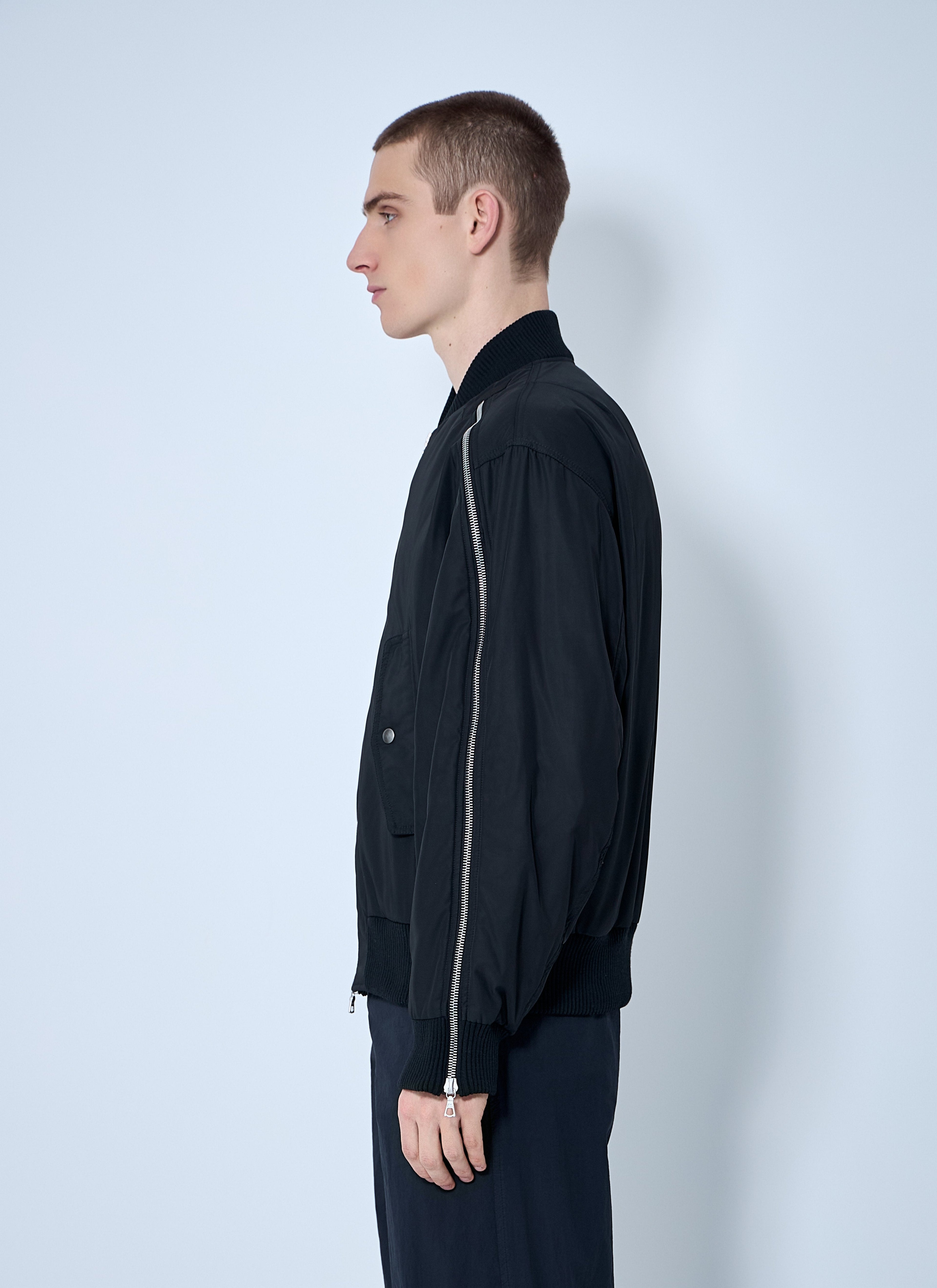 Dries Van Noten Men Nylon Bomber Jacket