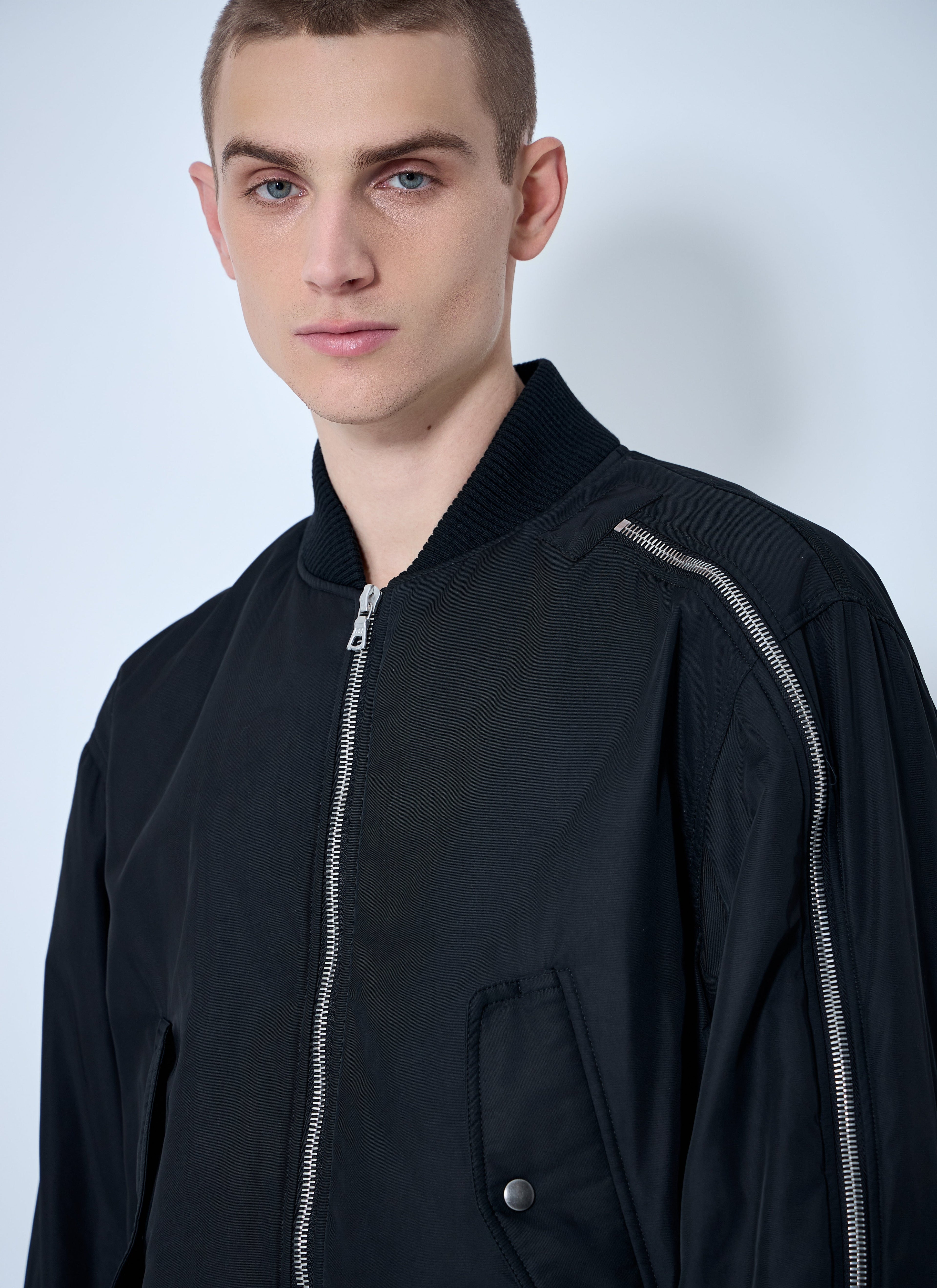 Dries Van Noten Men Nylon Bomber Jacket