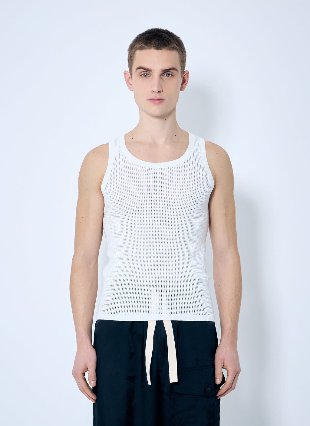 Dries Van Noten Men Merit Knit Tank Top