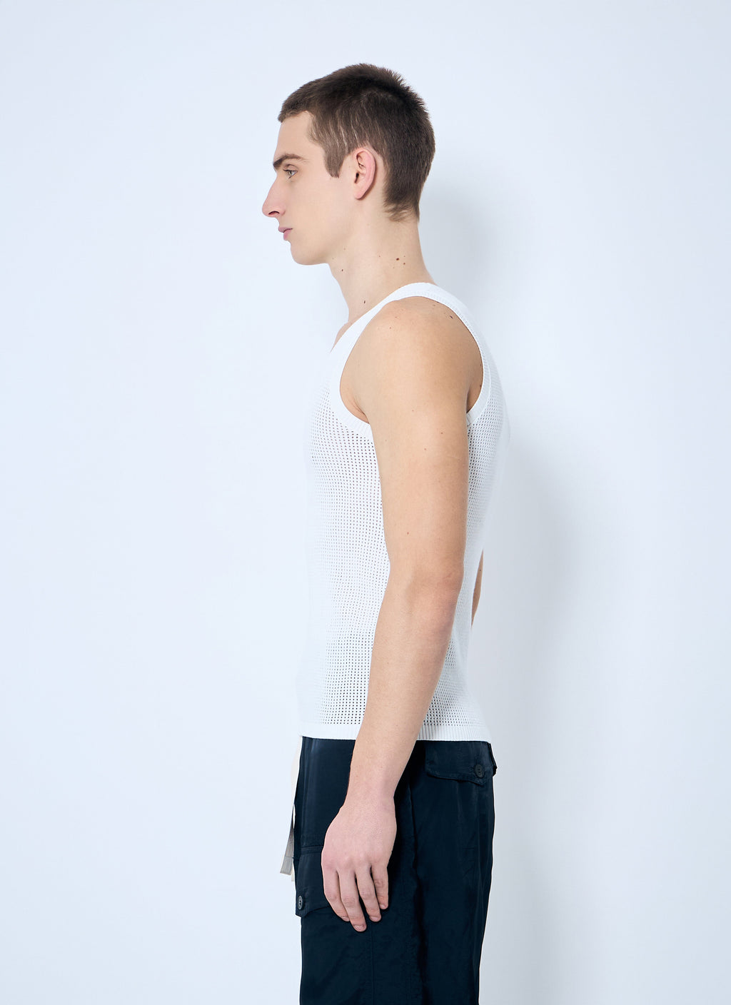 Dries Van Noten Men Merit Knit Tank Top