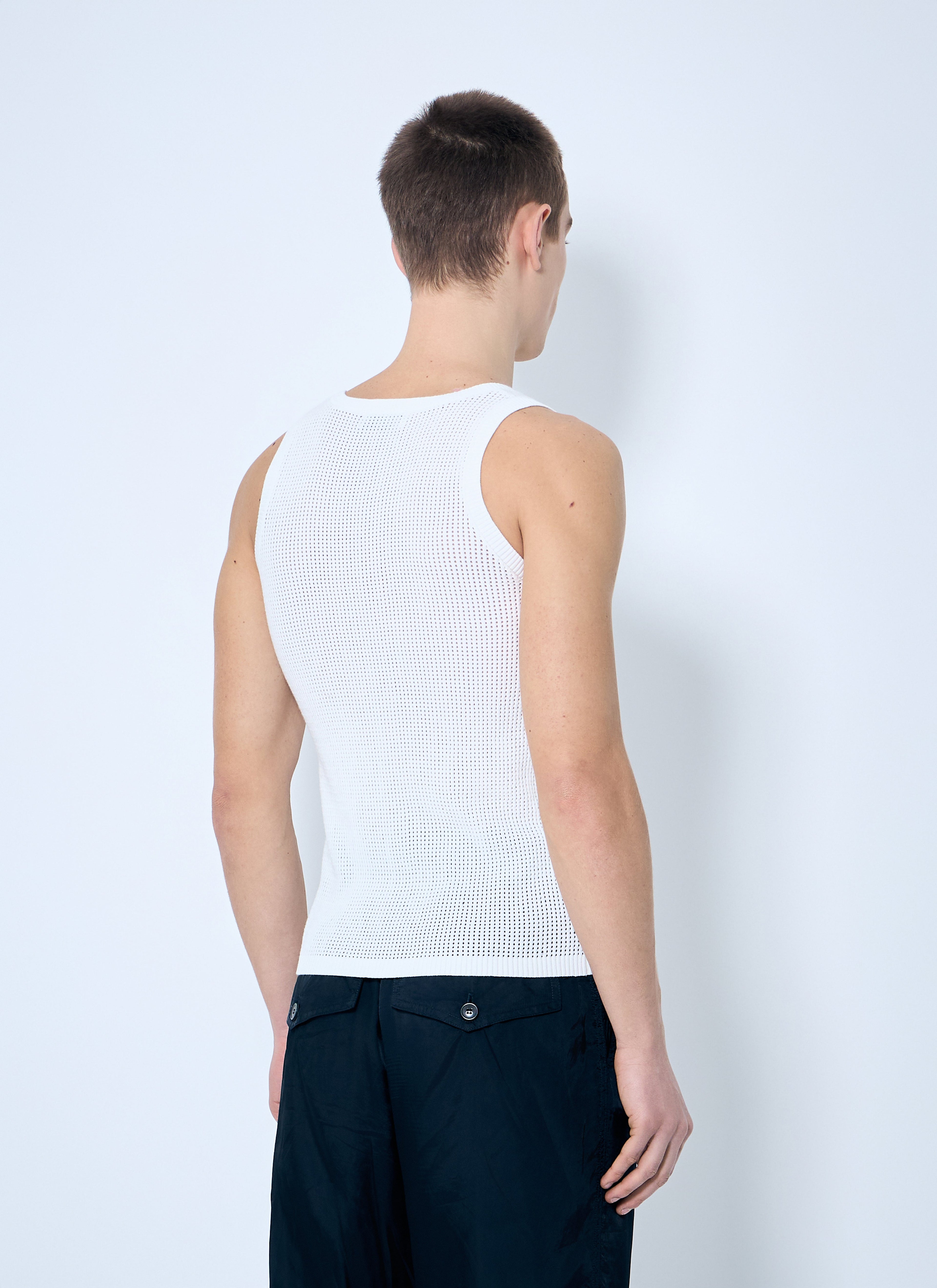 Dries Van Noten Men Merit Knit Tank Top
