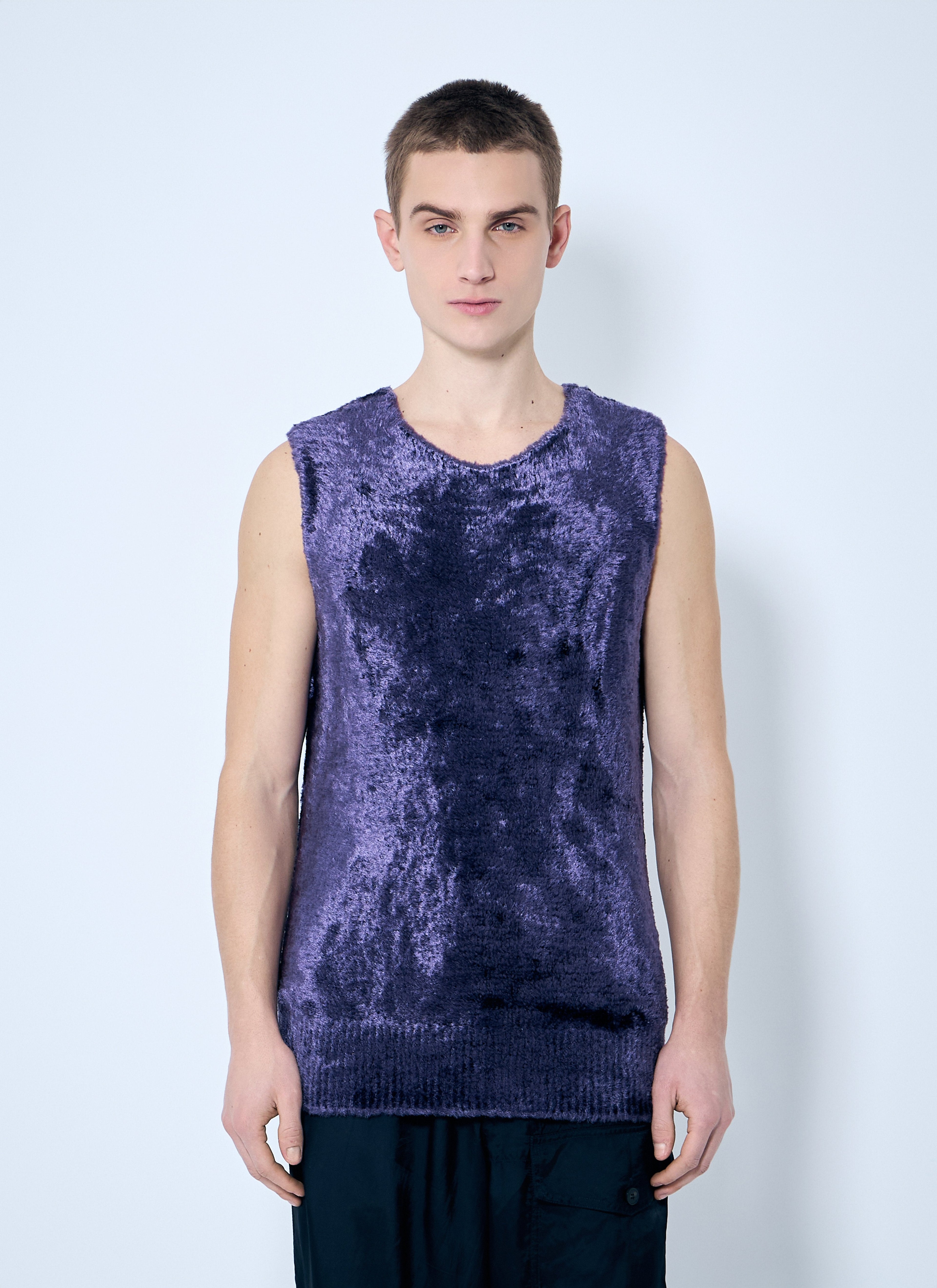 Dries Van Noten Men Fluffy Knit Top