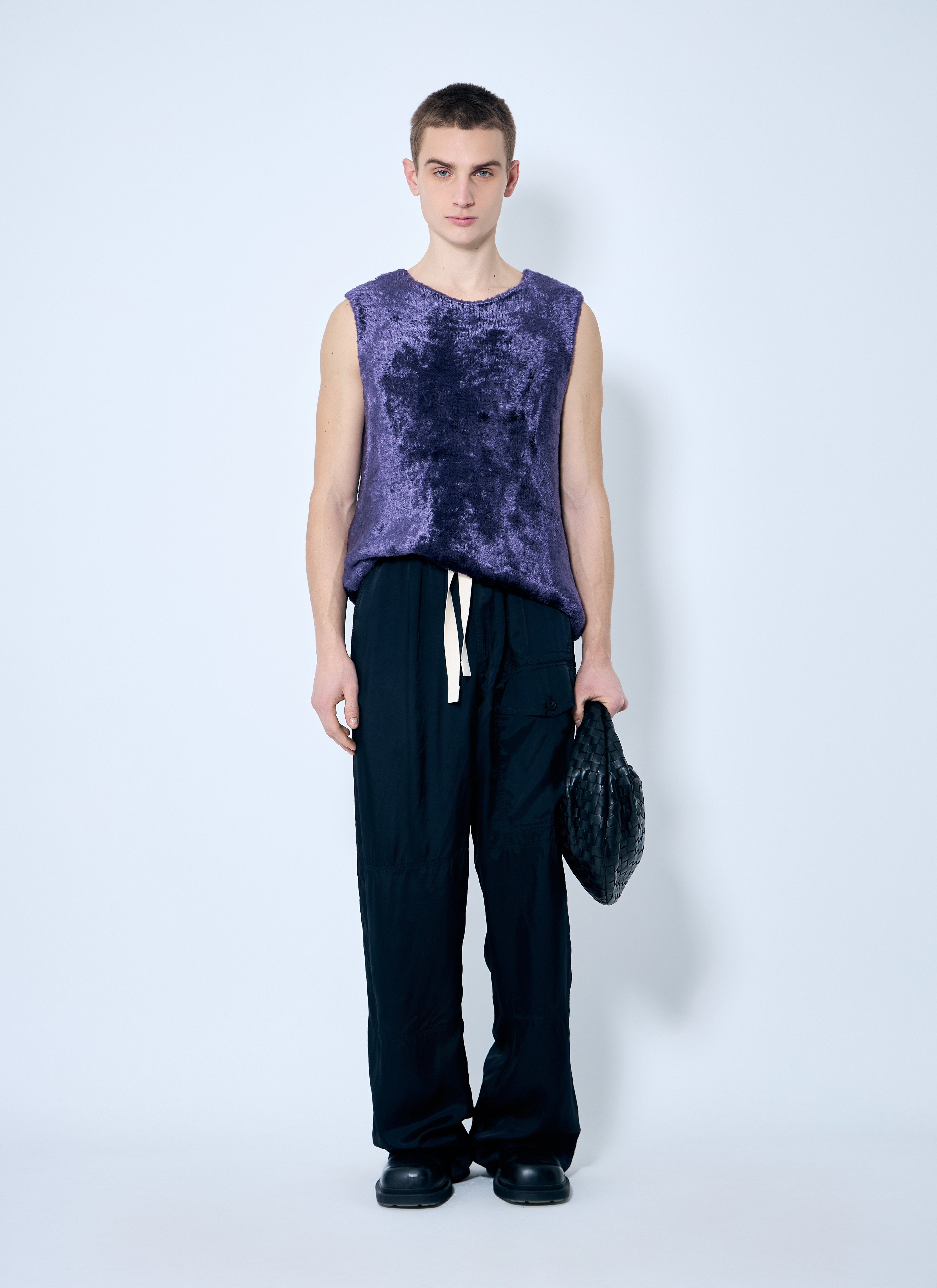 Dries Van Noten Men Fluffy Knit Top
