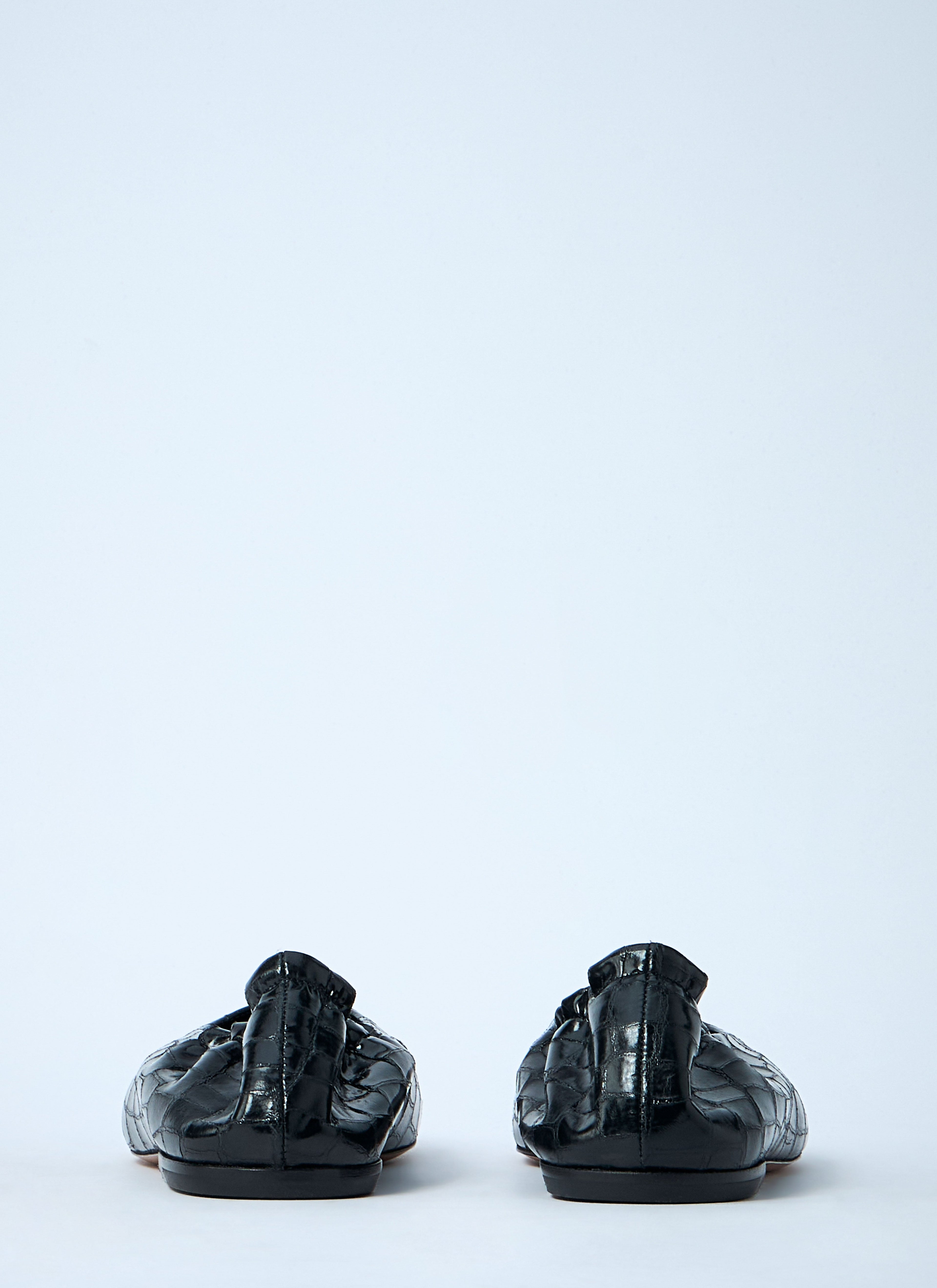 Dries Van Noten Women Croc-Embossed Ballerina Flats