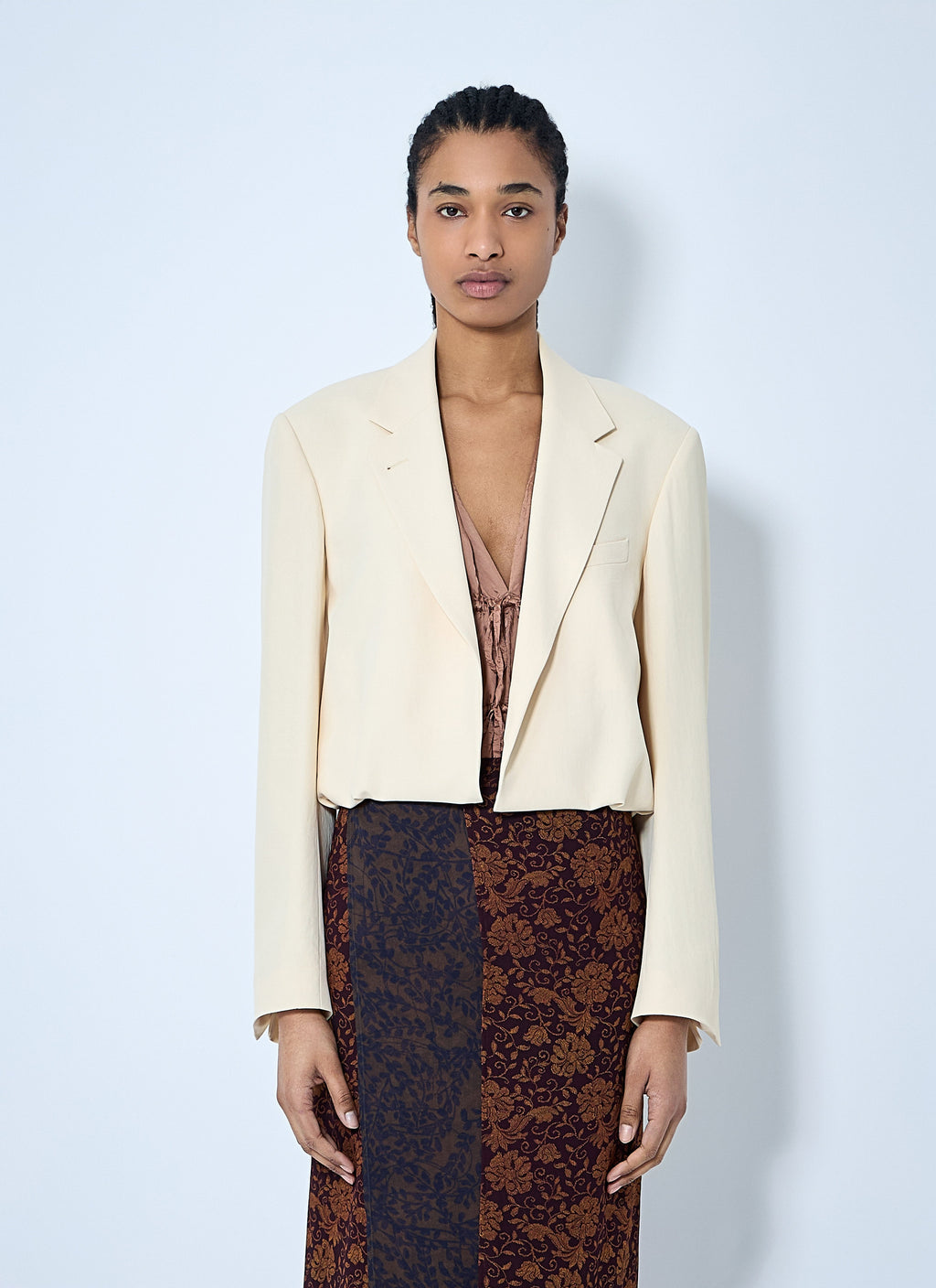 Dries Van Noten Women Crop Single-Breasted Blazer