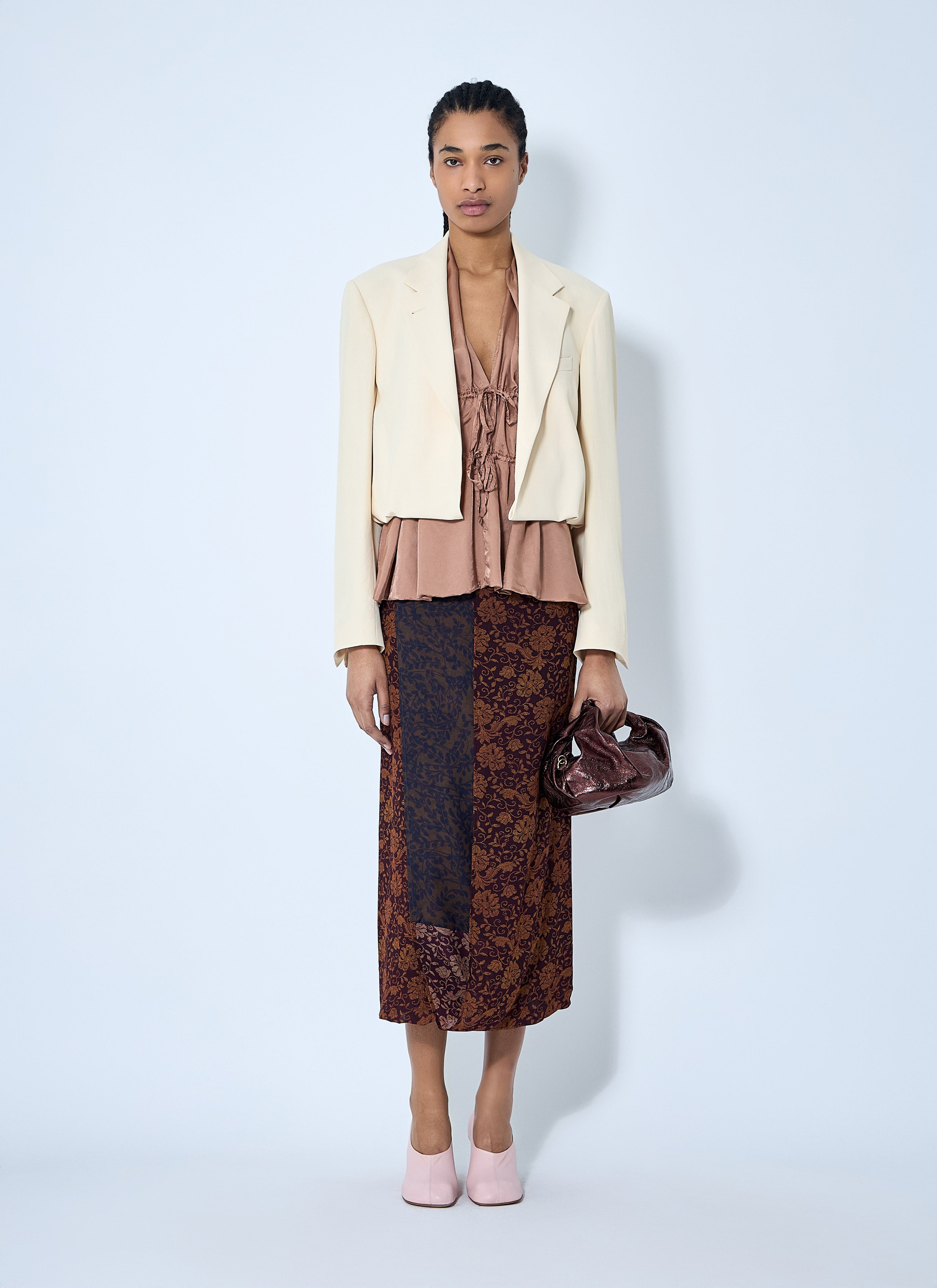 Dries Van Noten Women Crop Single-Breasted Blazer