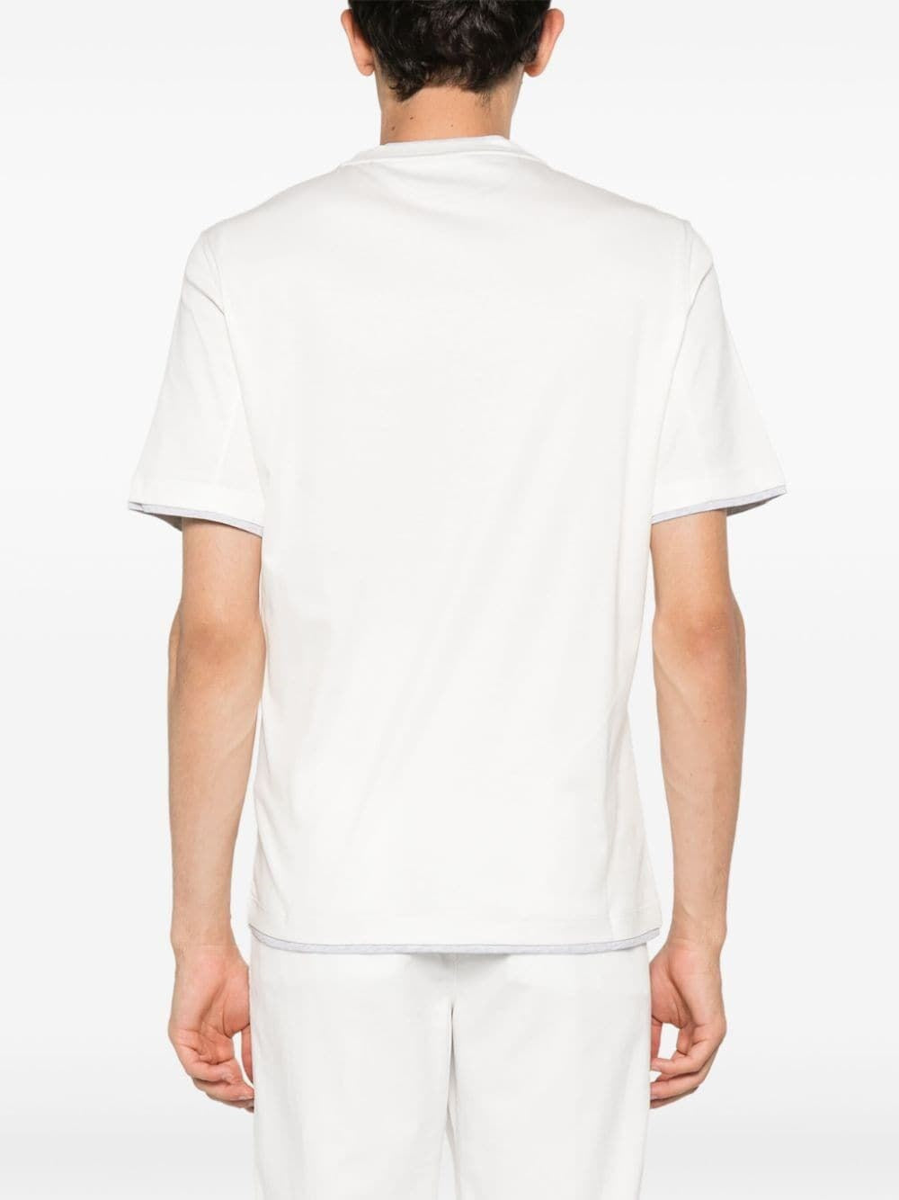 Brunello Cucinelli Men T-Shirt With Faux-Layering