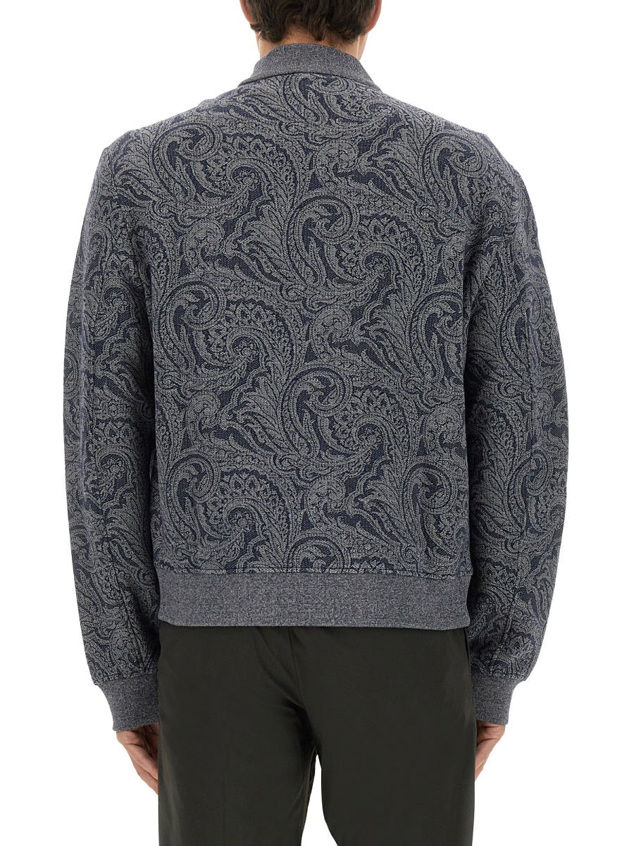 Etro Men Jacquard Bomber Jacket With Logo - EZE Fashion®