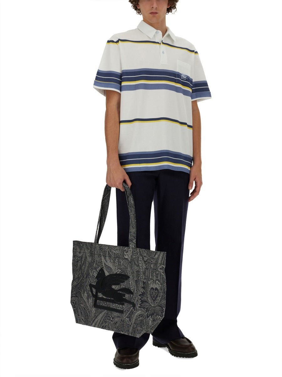 Etro Men Polo Shirt With Pegasus Embroidery - EZE Fashion®