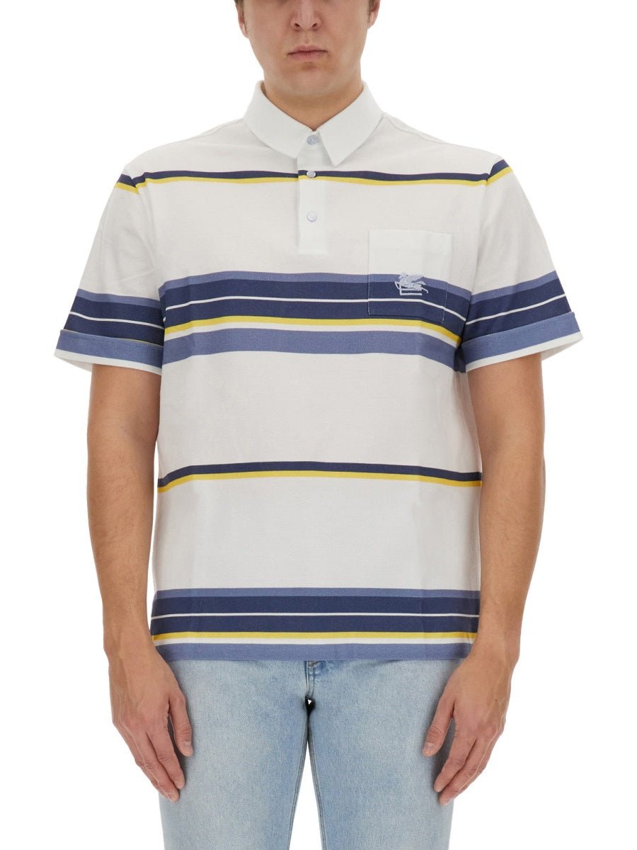 Etro Men Polo Shirt With Pegasus Embroidery - EZE Fashion®