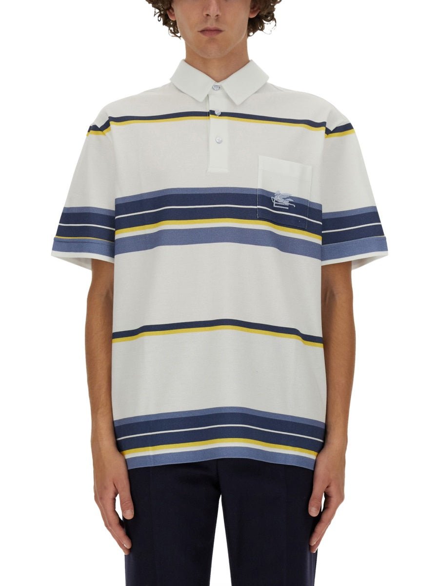 Etro Men Polo Shirt With Pegasus Embroidery - EZE Fashion®