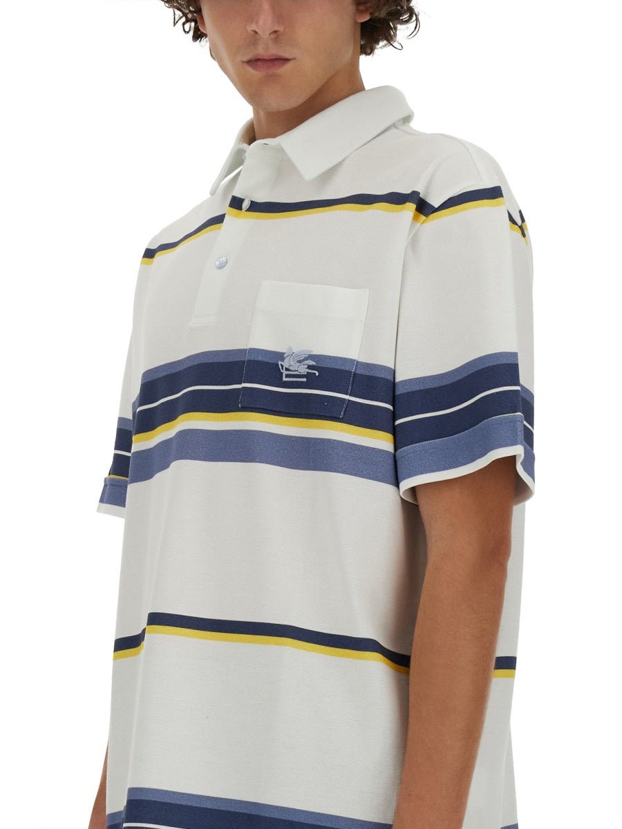 Etro Men Polo Shirt With Pegasus Embroidery - EZE Fashion®