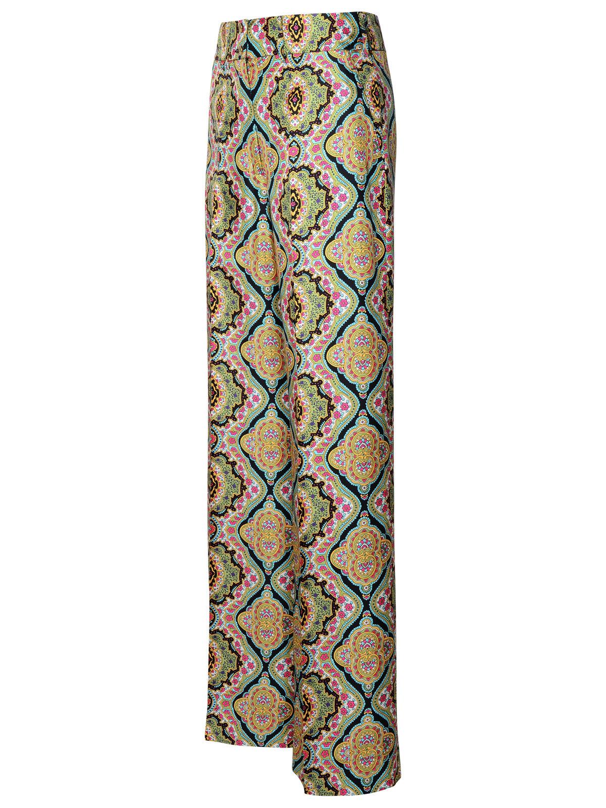 Etro Multi Silk Trousers Women - EZE Fashion®