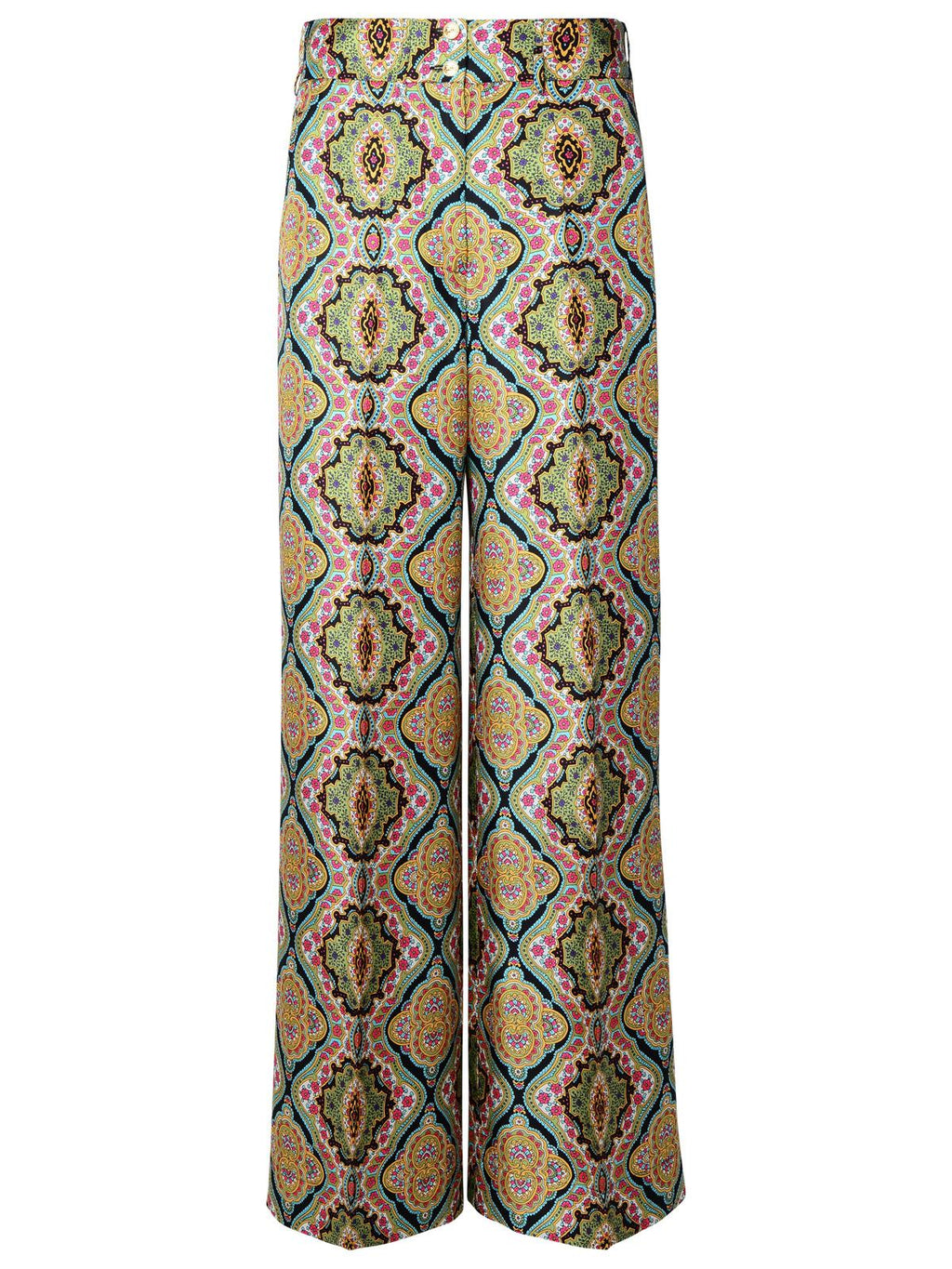 Etro Multi Silk Trousers Women - EZE Fashion®