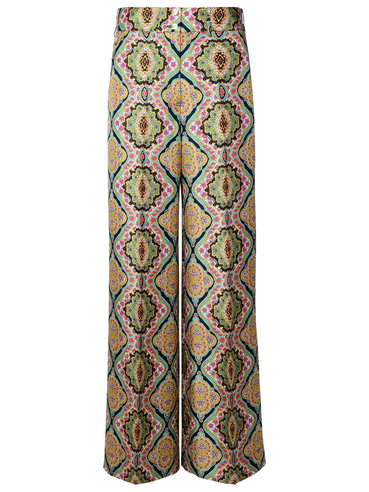 Etro Multi Silk Trousers Women - EZE Fashion®