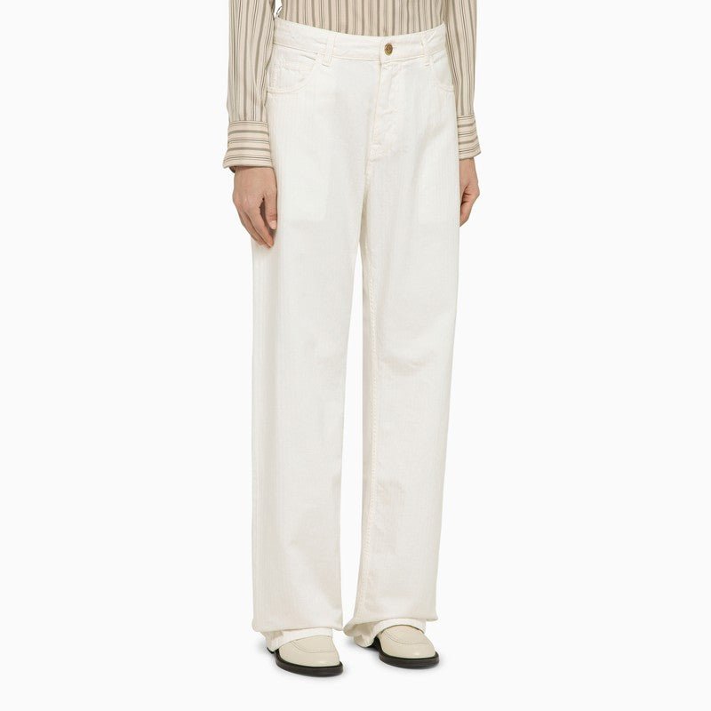 Etro White Denim Baggy Jeans Women - EZE Fashion®