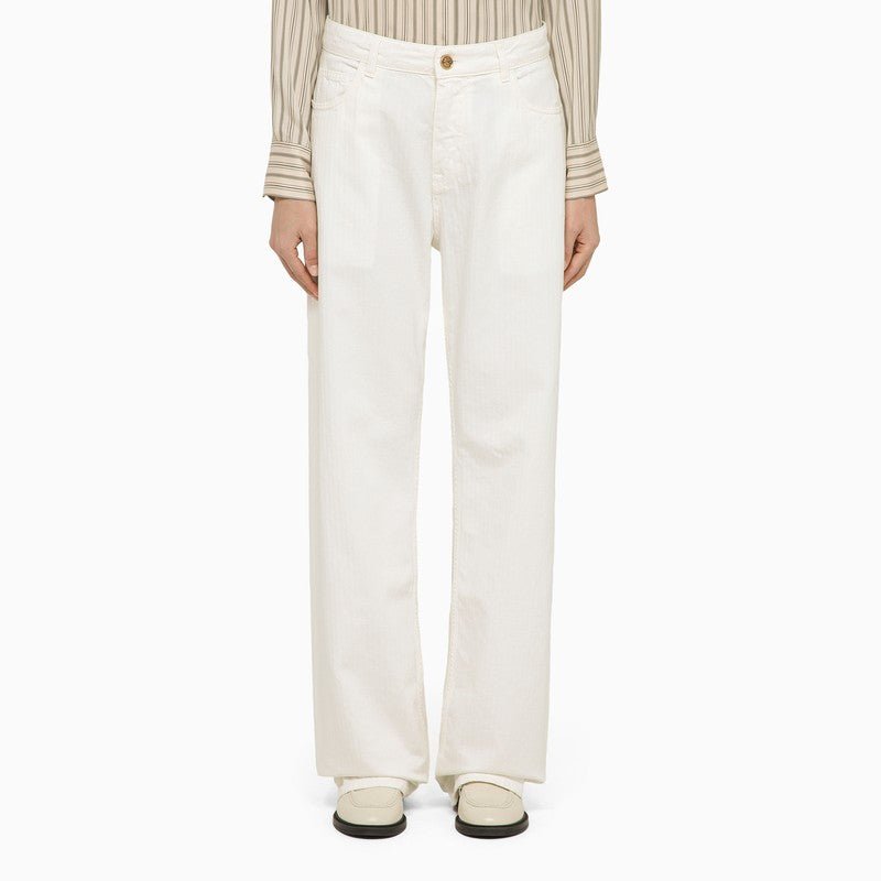 Etro White Denim Baggy Jeans Women - EZE Fashion®