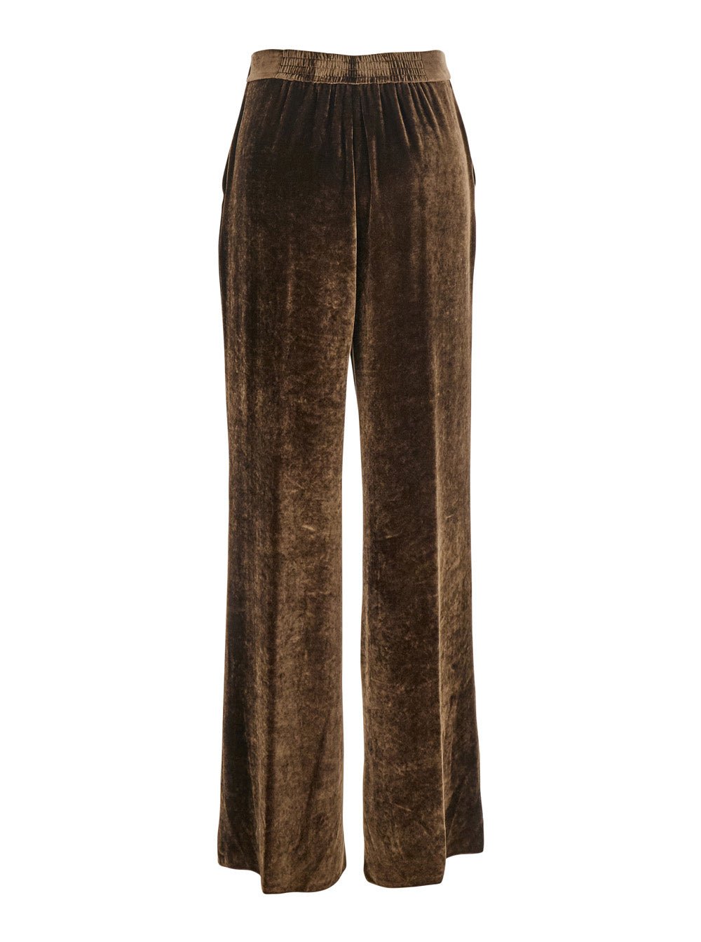 Etro Women Brown Pants With High Waist And Wide Leg In Viscose Blend Woman - EZE Fashion®