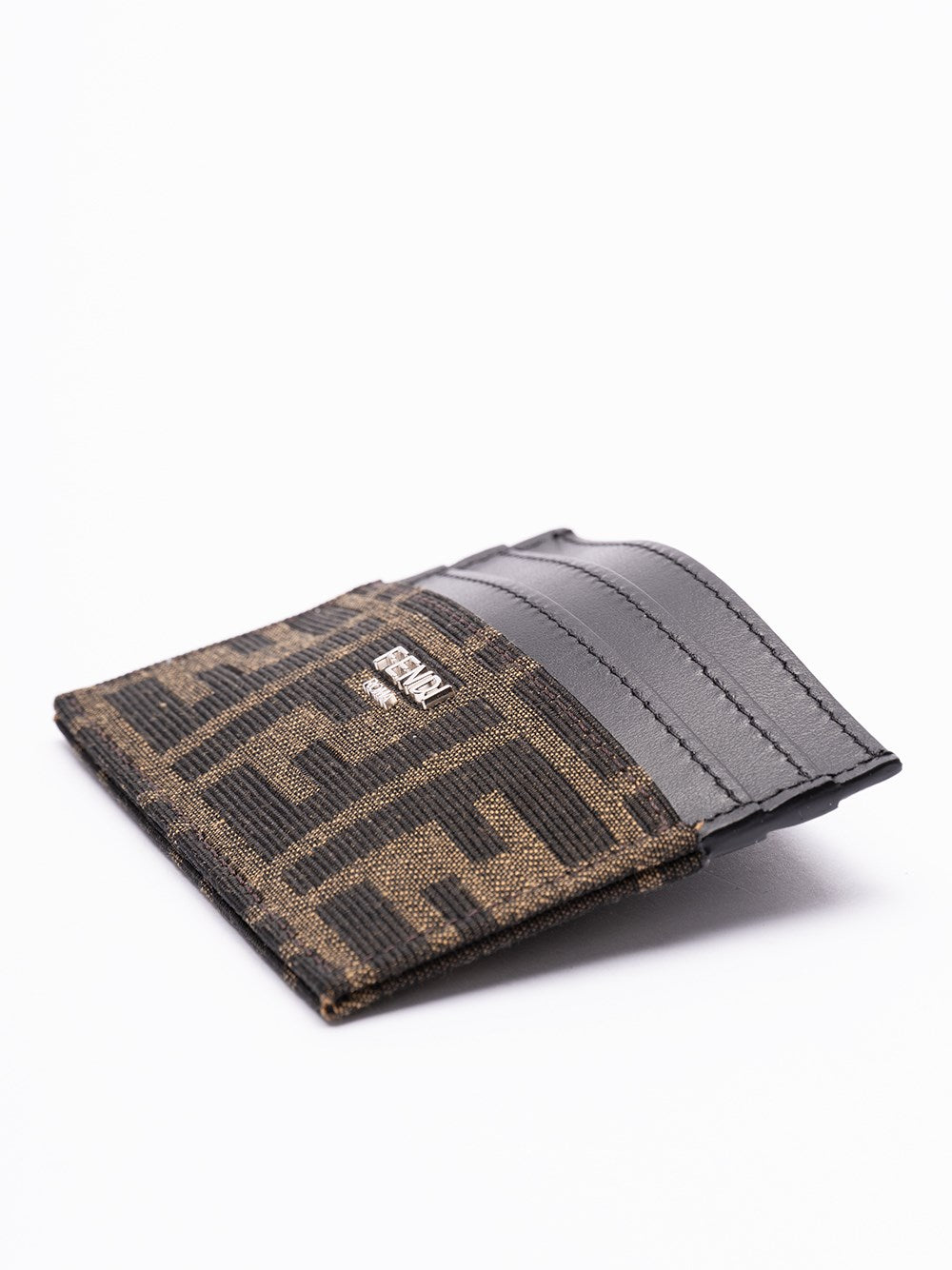 Fendi Men `Ff` Jacquard Card Holder