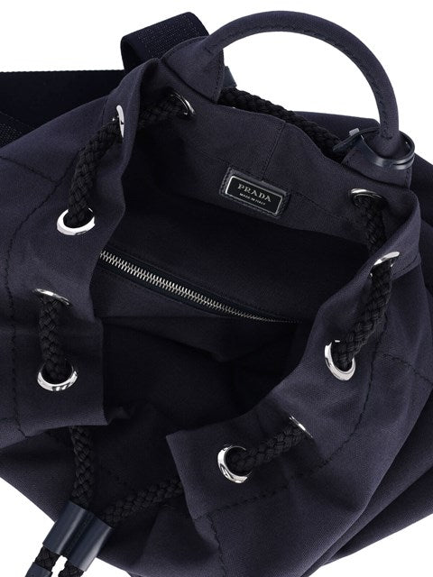 Prada Men Logo Bucket Bag