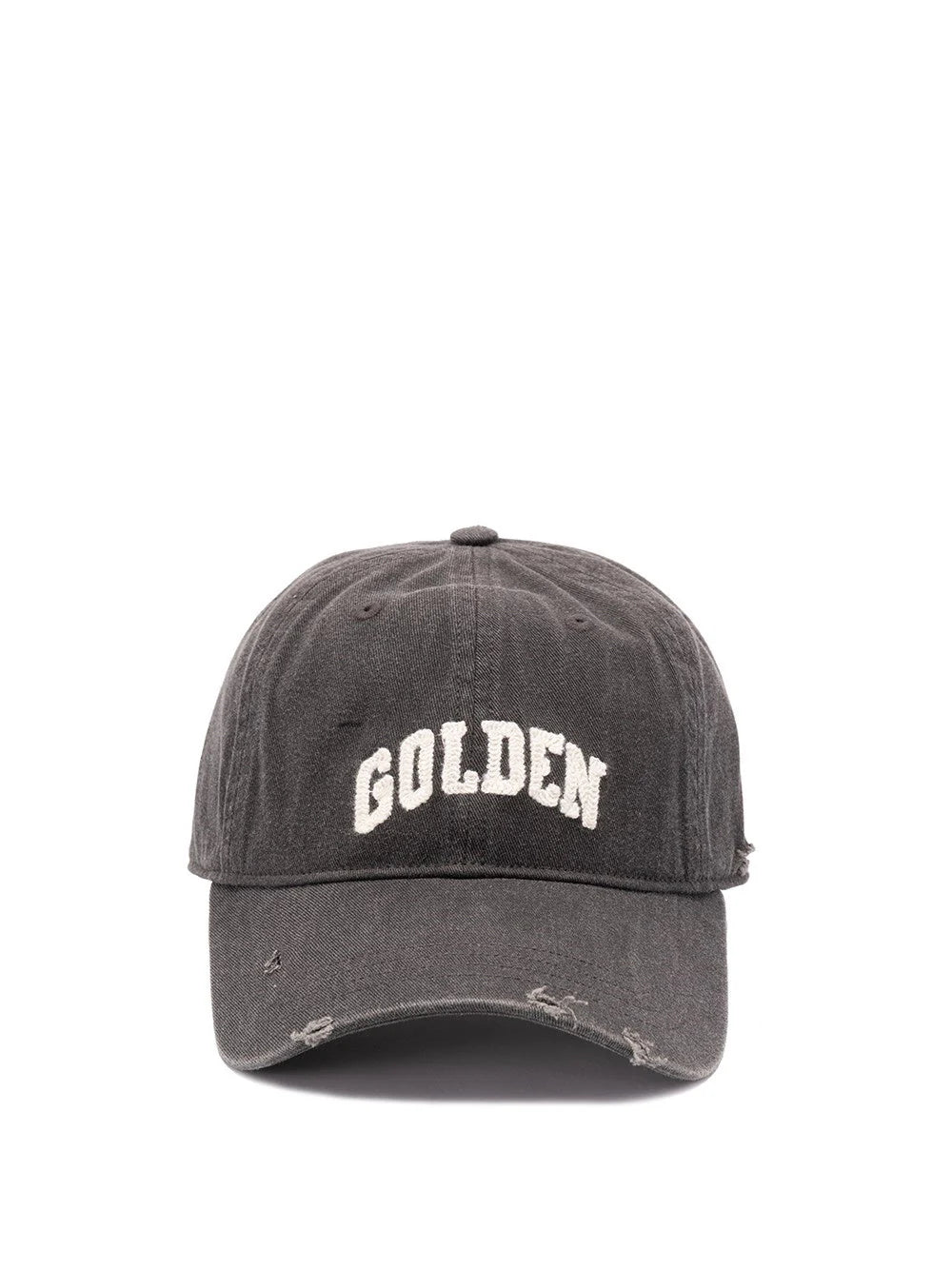 Golden Goose Men `Journey` Baseball Cap With `Golden` Embroidery