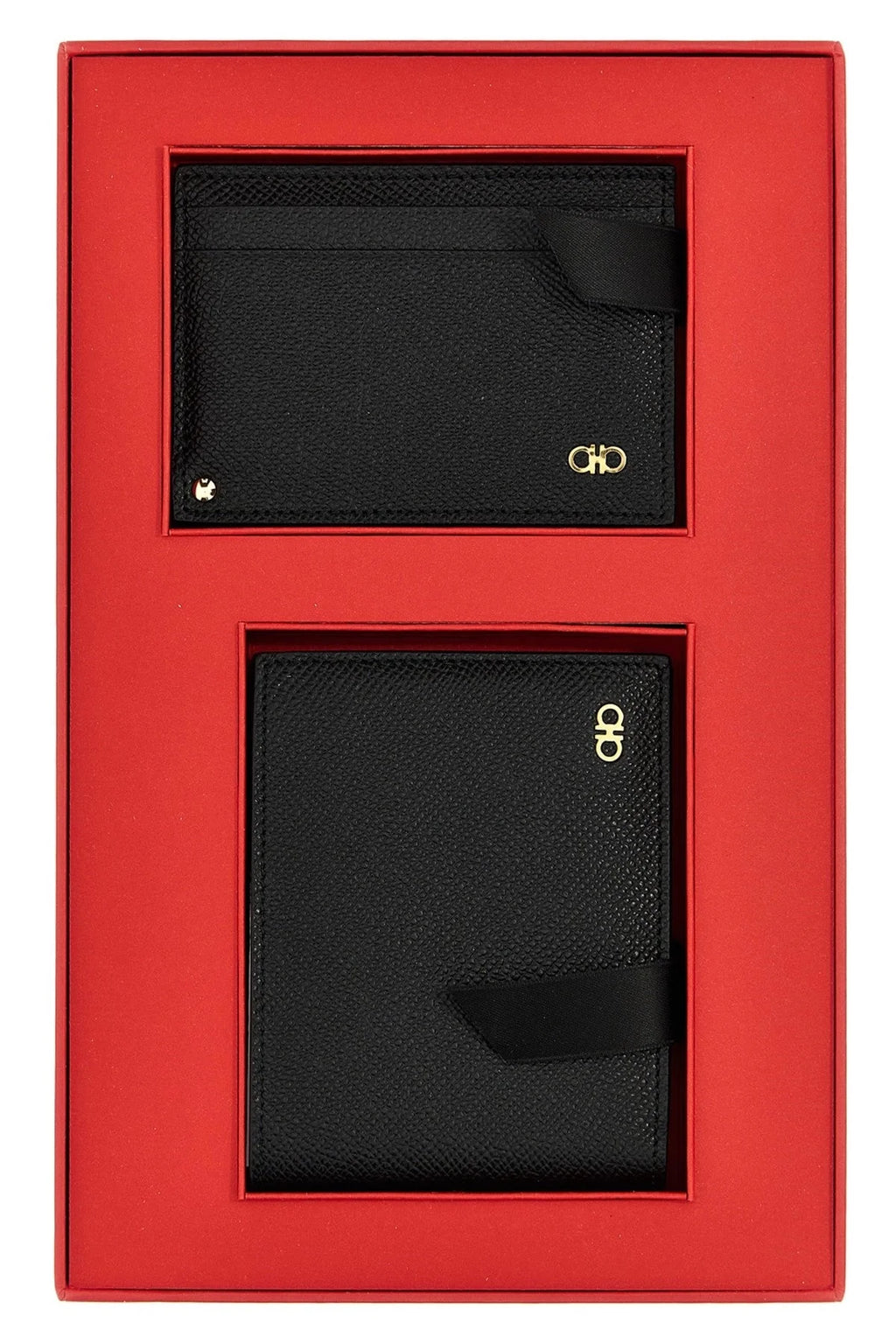 Conjunto Ferragamo Masculino 'Gancio': Carteira + Porta-Cartões