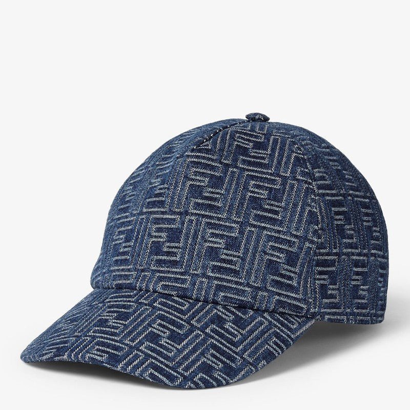 Fendi Baseball Cap In Blue Ff Denim Men - EZE Fashion®