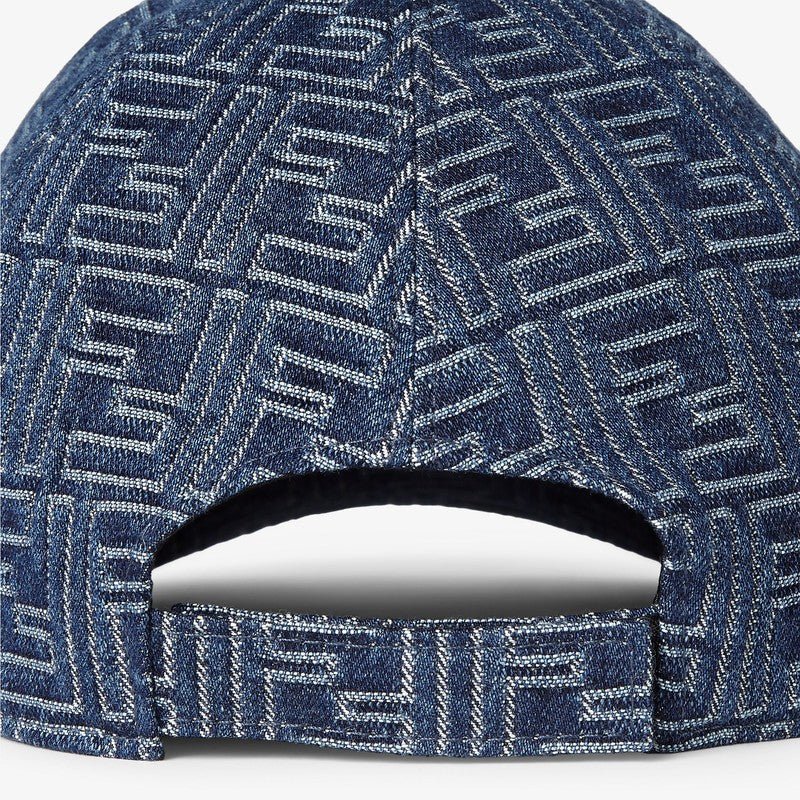 Fendi Baseball Cap In Blue Ff Denim Men - EZE Fashion®