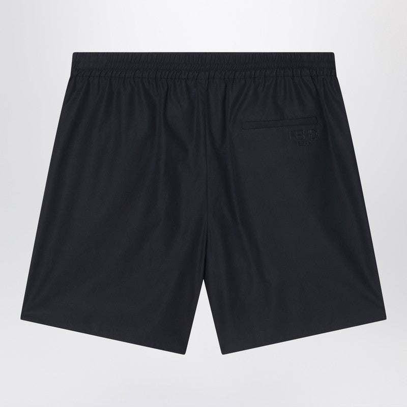 Fendi Black Cotton Bermuda Shorts Men - EZE Fashion®