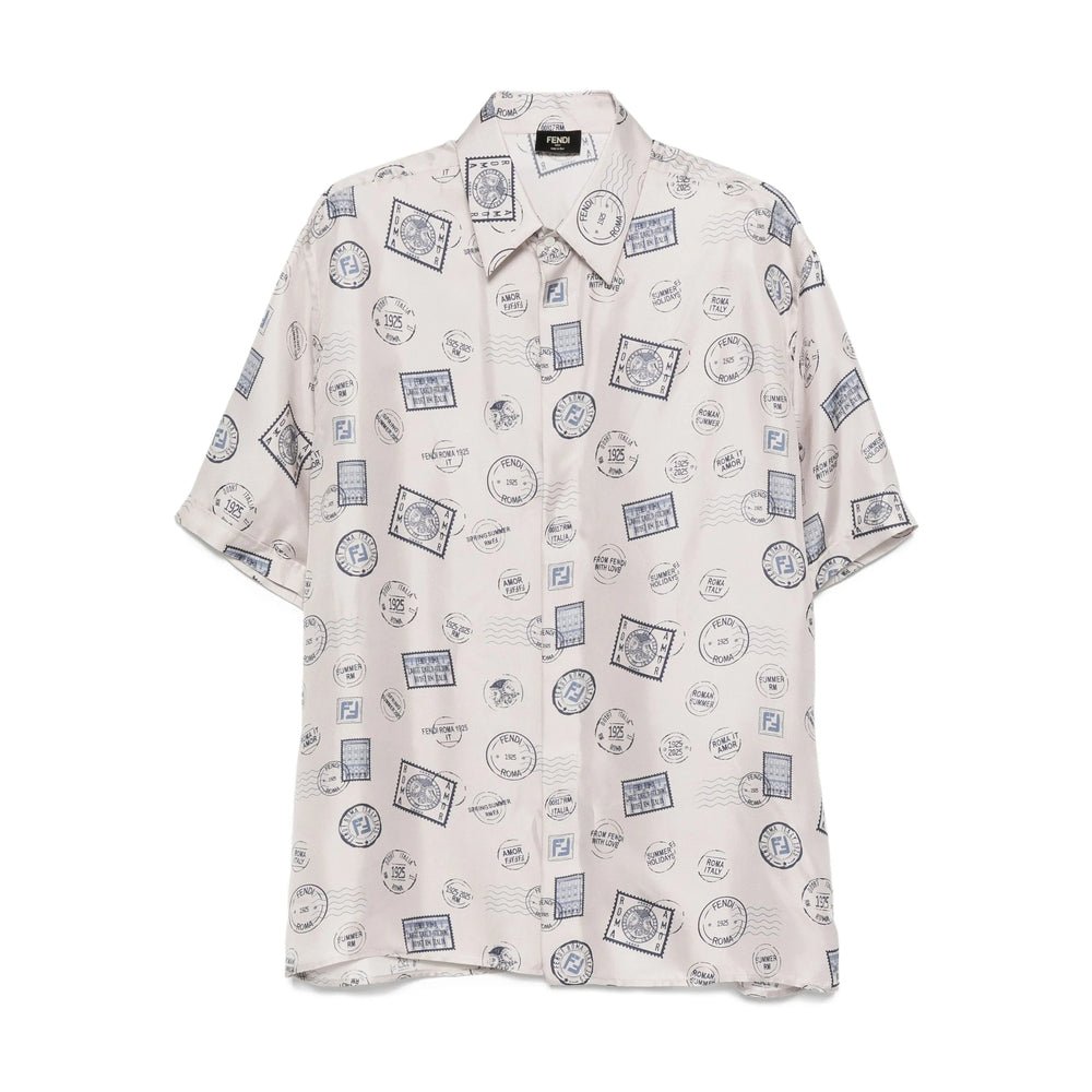 Fendi Grey Shirts Men - EZE Fashion®
