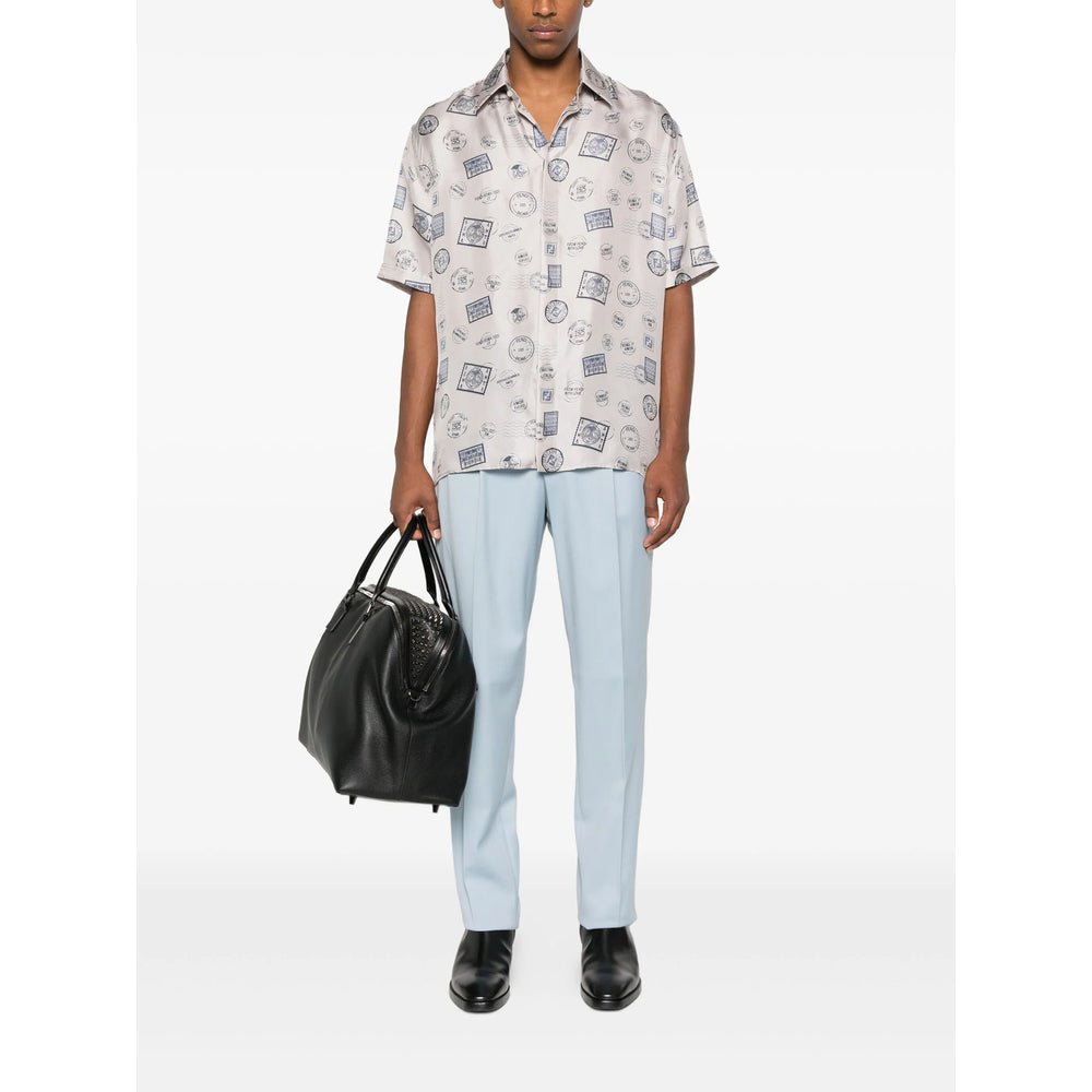 Fendi Grey Shirts Men - EZE Fashion®