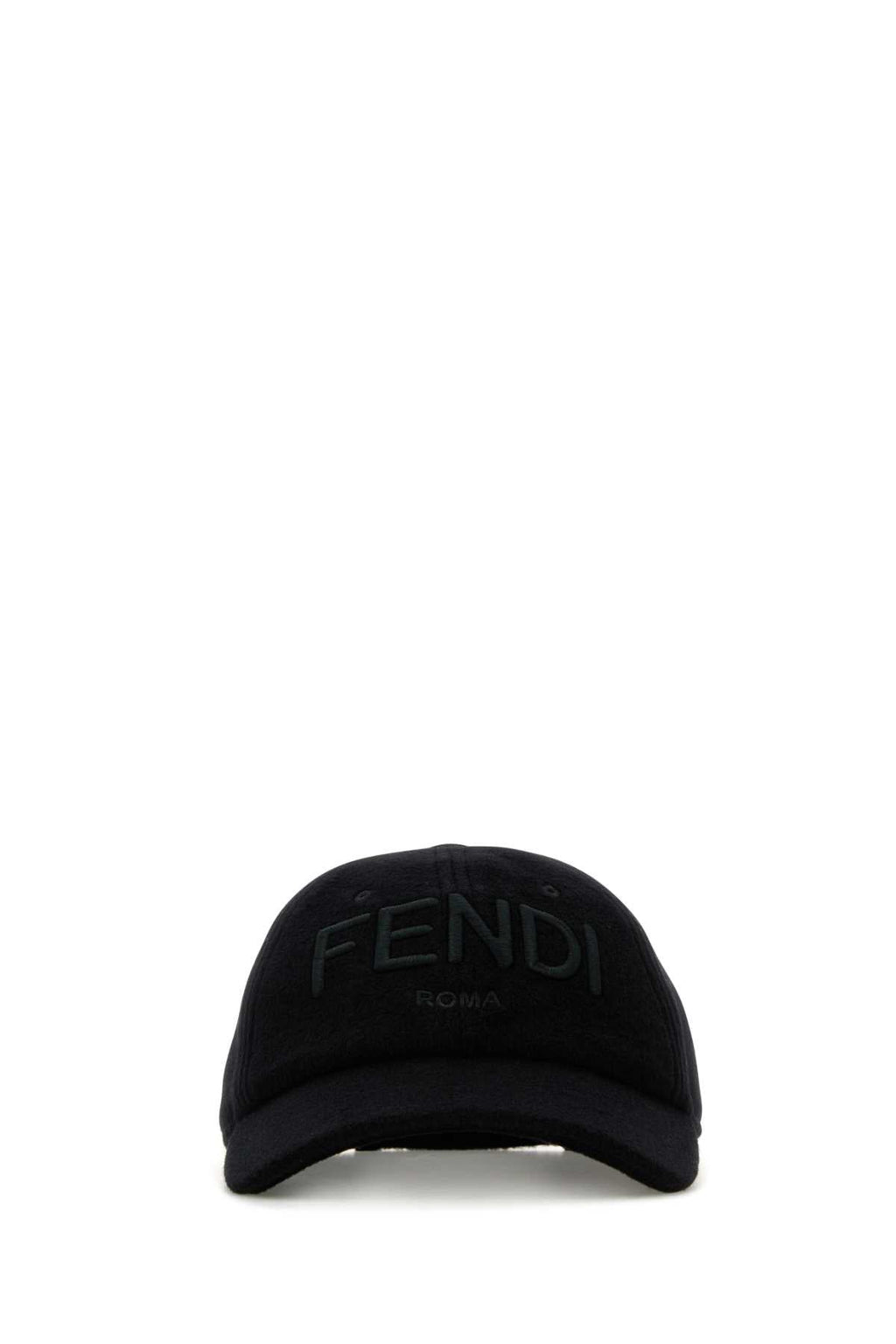 Fendi Men Black Wool Blend Baseball Cap - EZE Fashion®