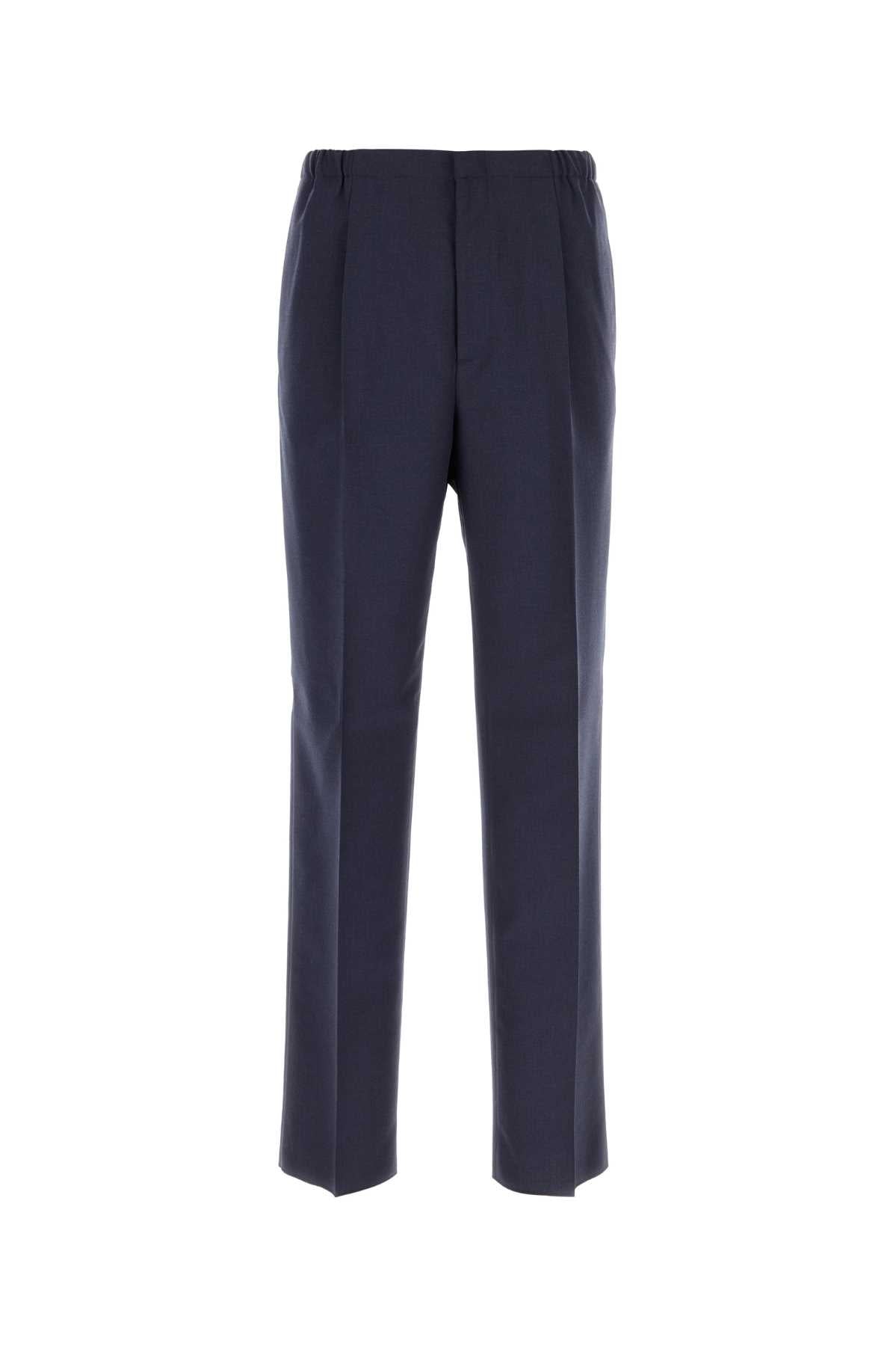 Fendi Men Blue Wool Pant - EZE Fashion®