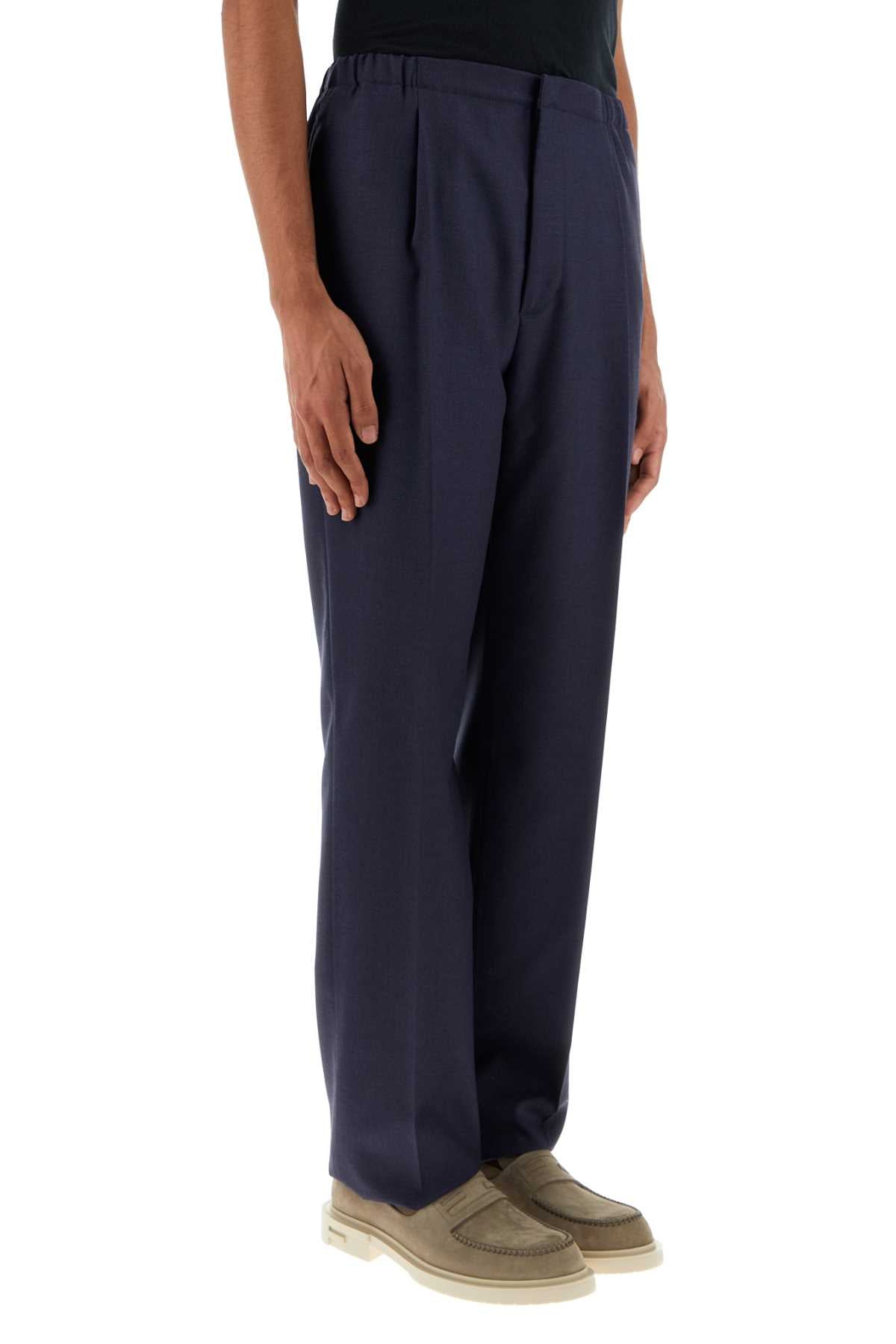 Fendi Men Blue Wool Pant - EZE Fashion®